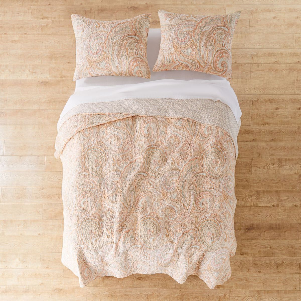 Spruce Coral Quilt Set