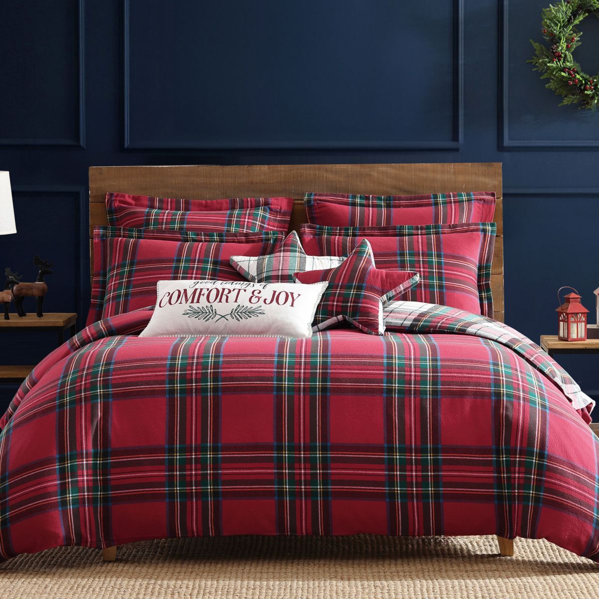 Spencer Plaid Flannel Duvet Cover Set