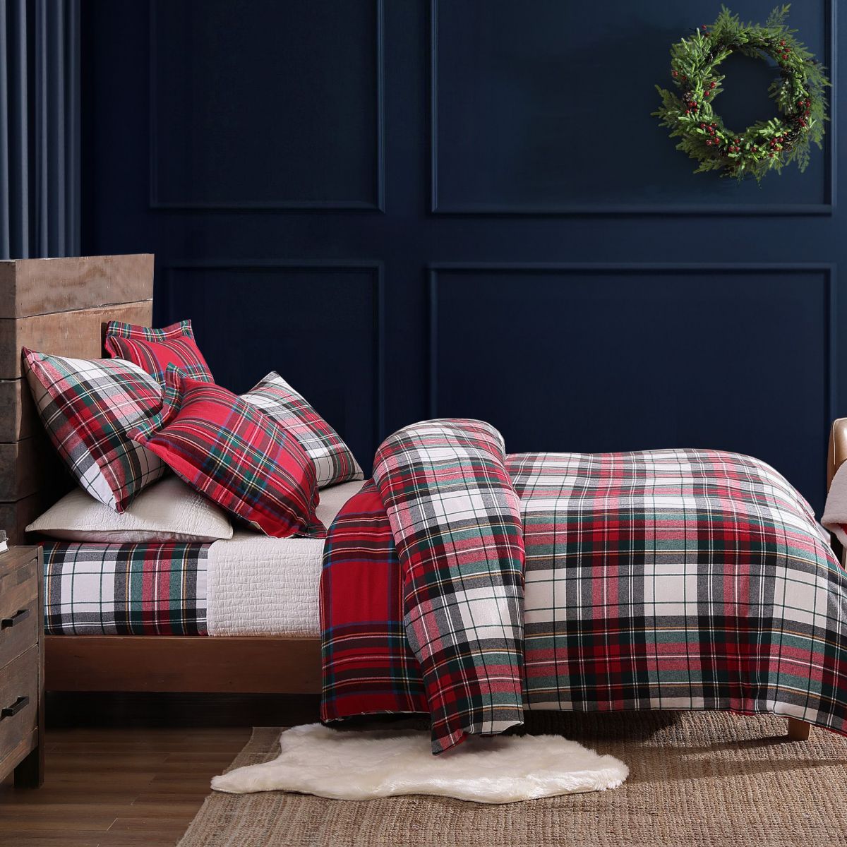 Spencer Plaid Flannel Duvet Cover Set