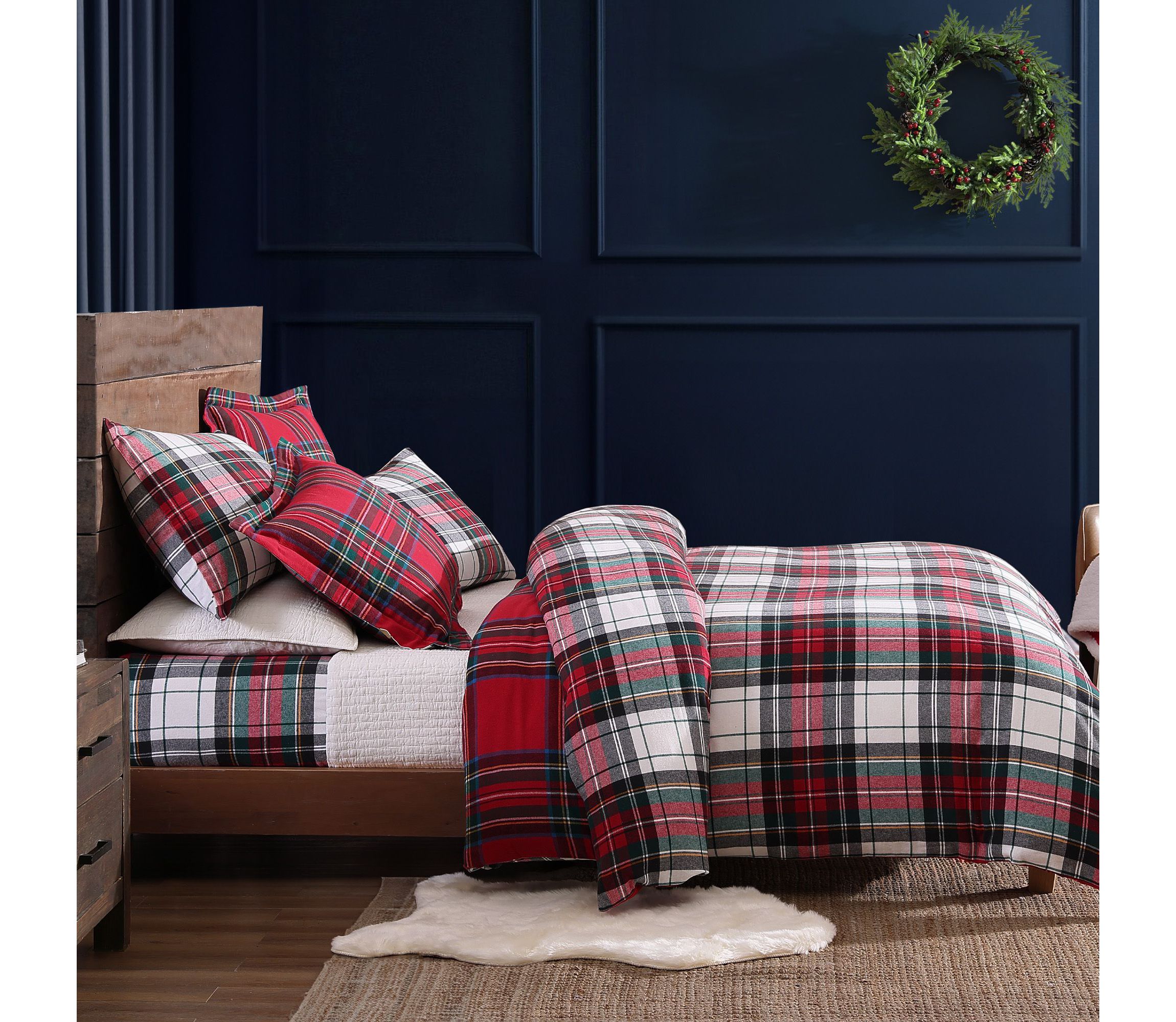 Spencer Plaid Flannel Comforter Set