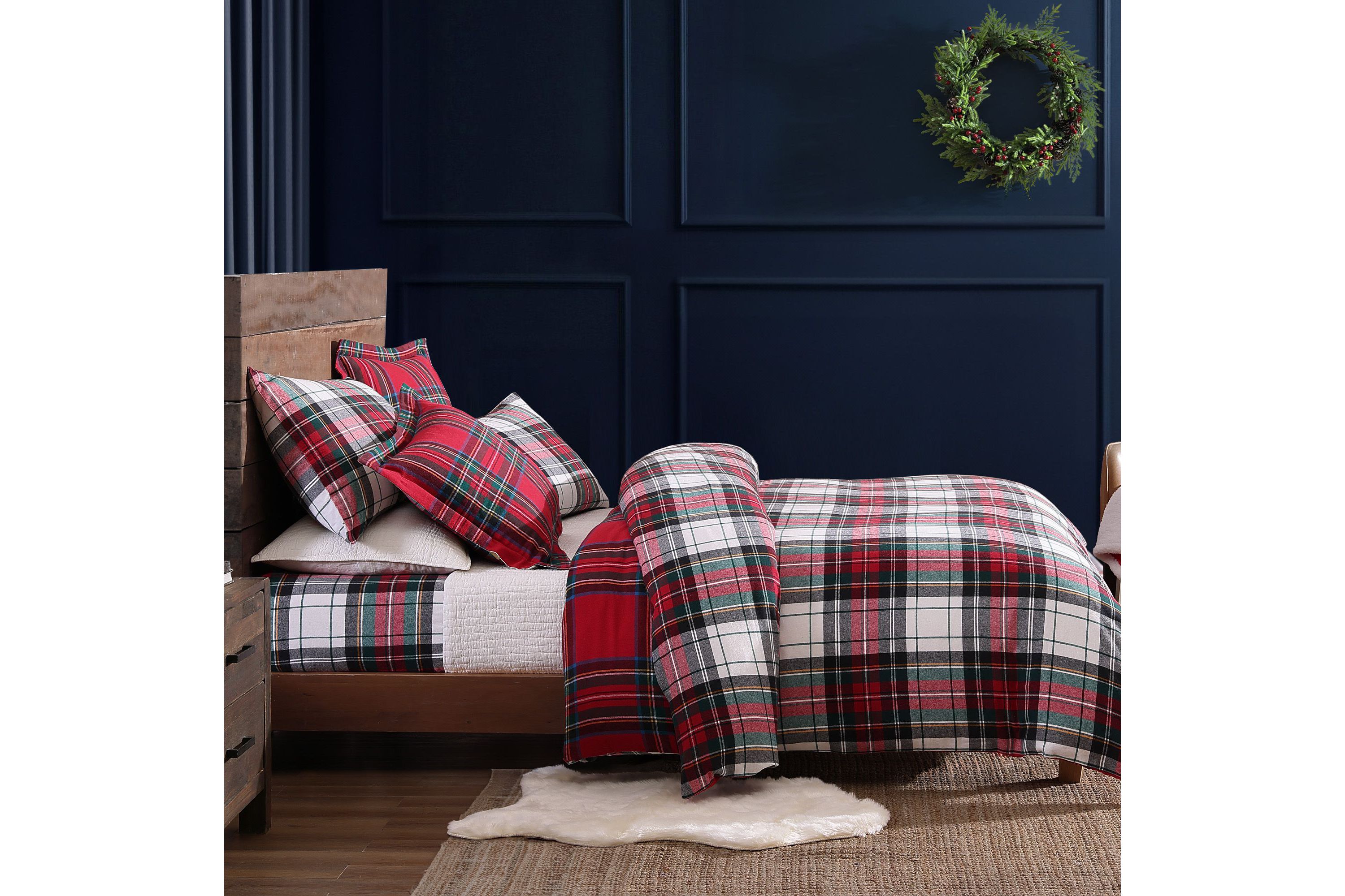Spencer Plaid Flannel Comforter Set