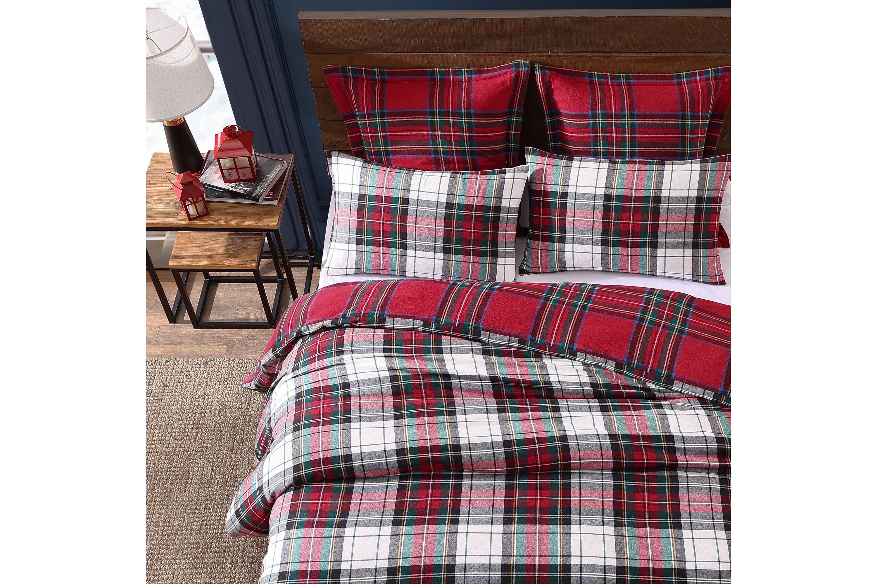Spencer Plaid Flannel Comforter Set