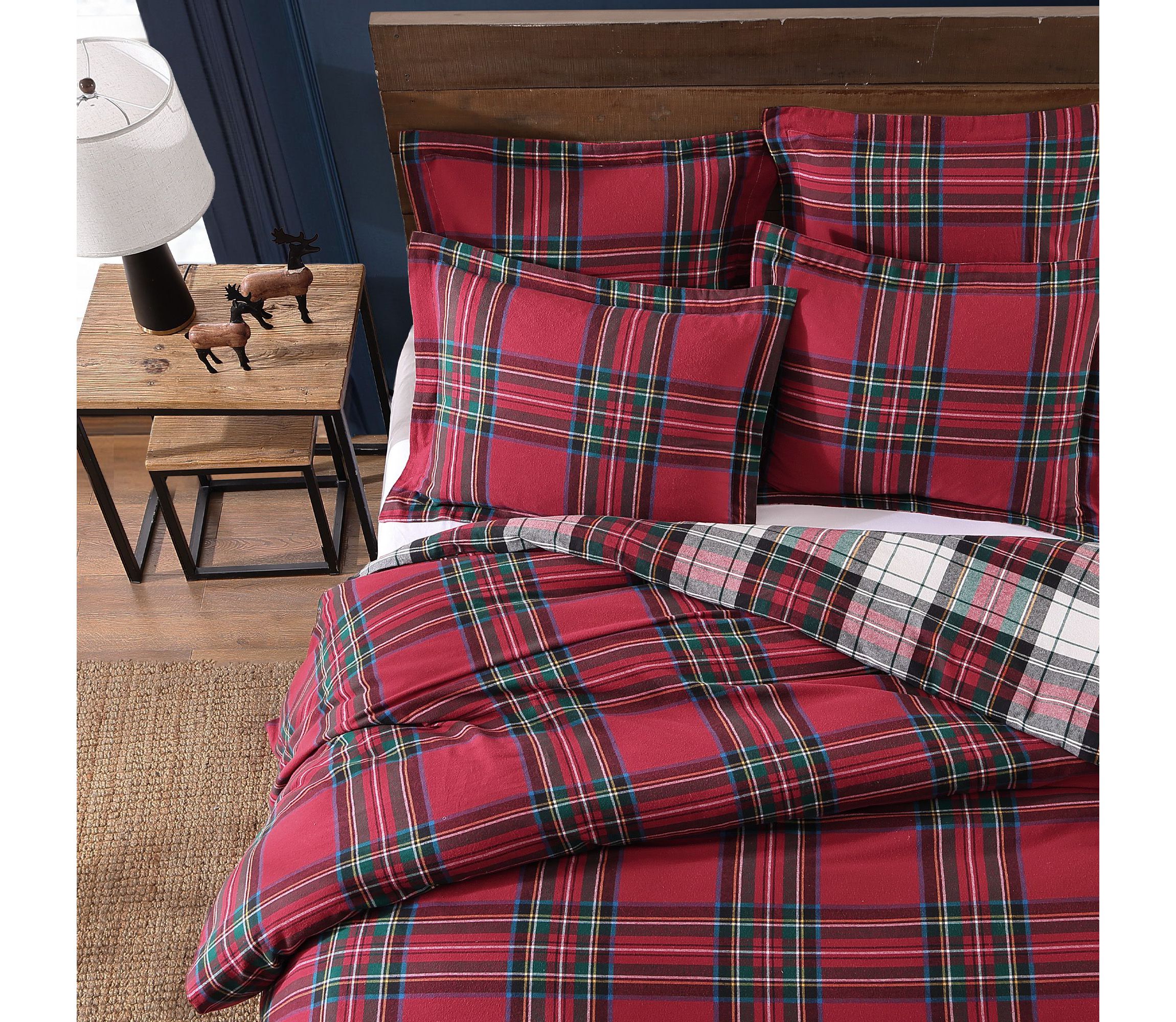 Spencer Plaid Flannel Comforter Set
