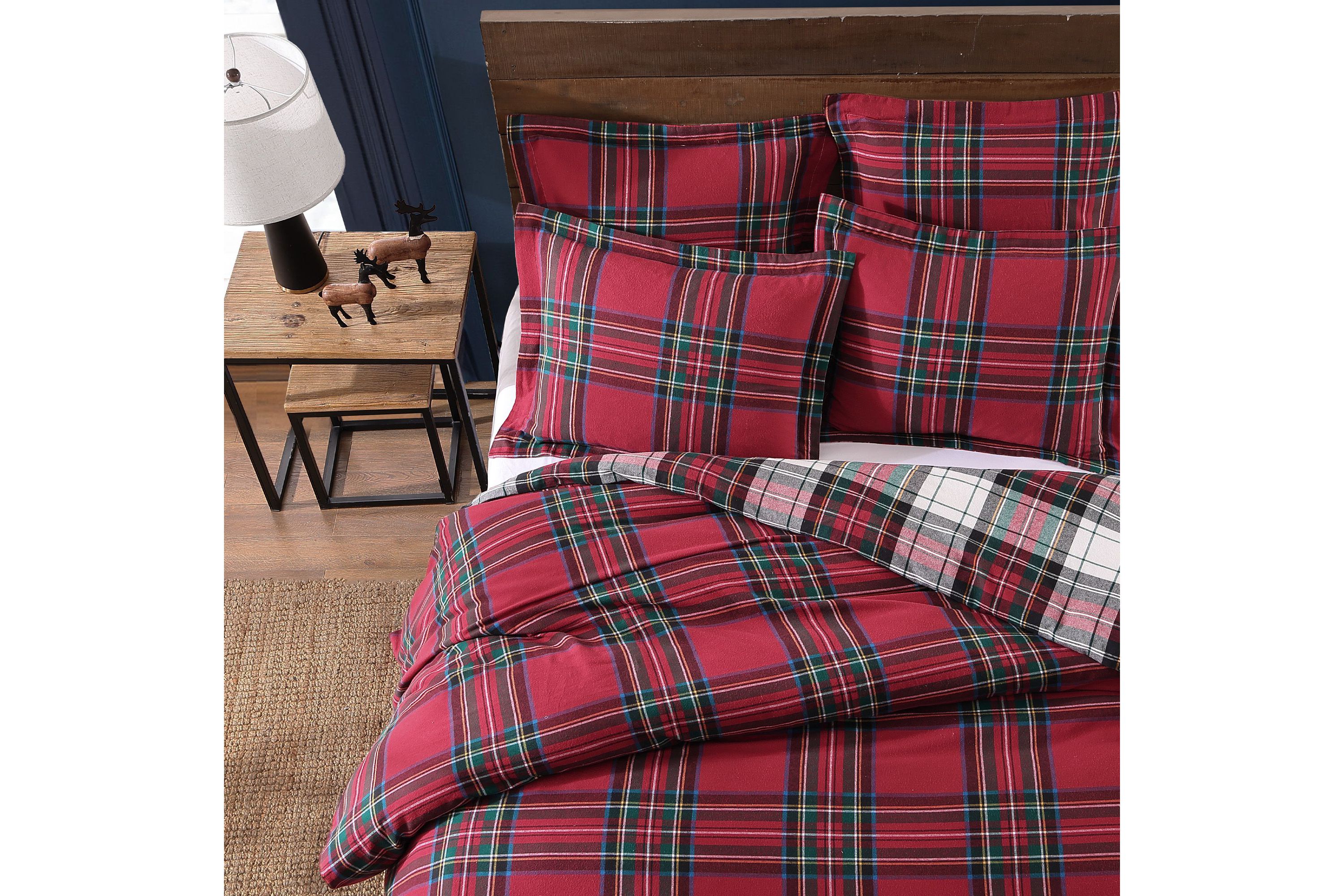 Spencer Plaid Flannel Comforter Set