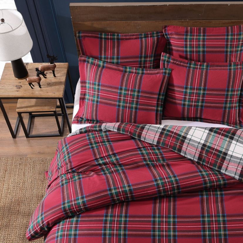 Spencer Plaid Flannel Comforter Set
