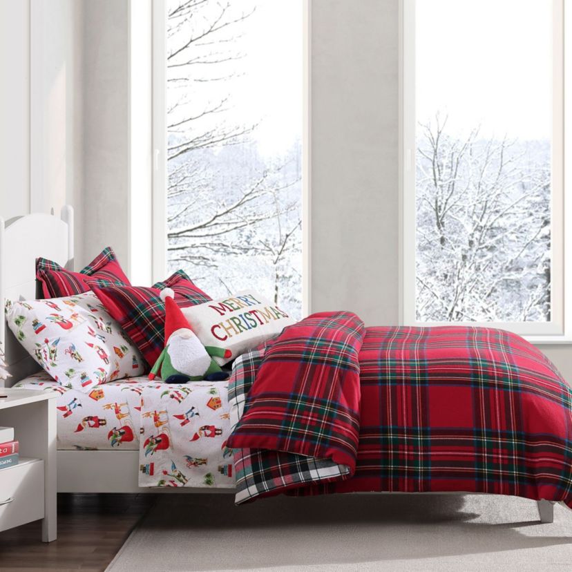 Spencer Plaid Flannel Comforter Set