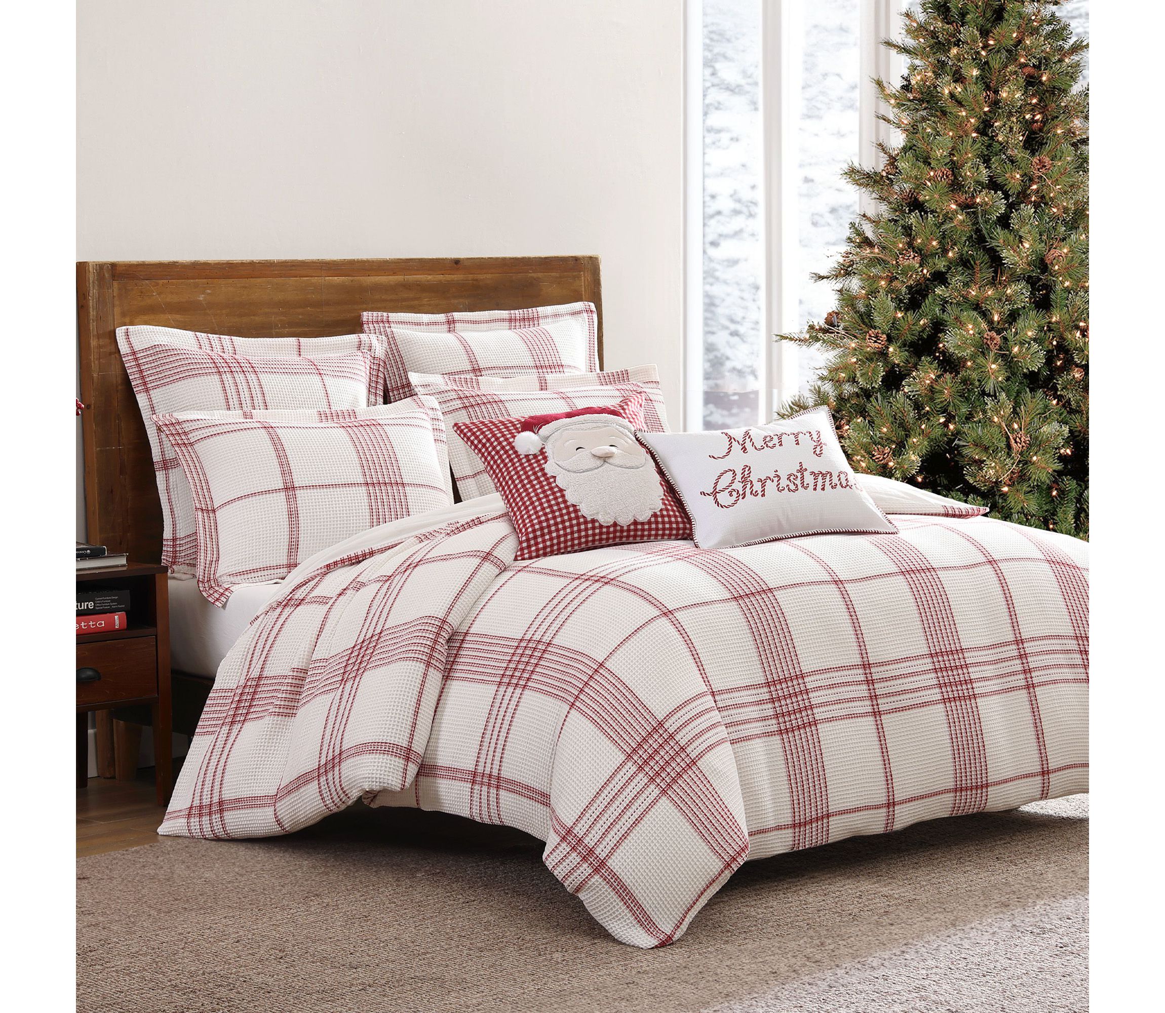 Peppermint Plaid Comforter Set