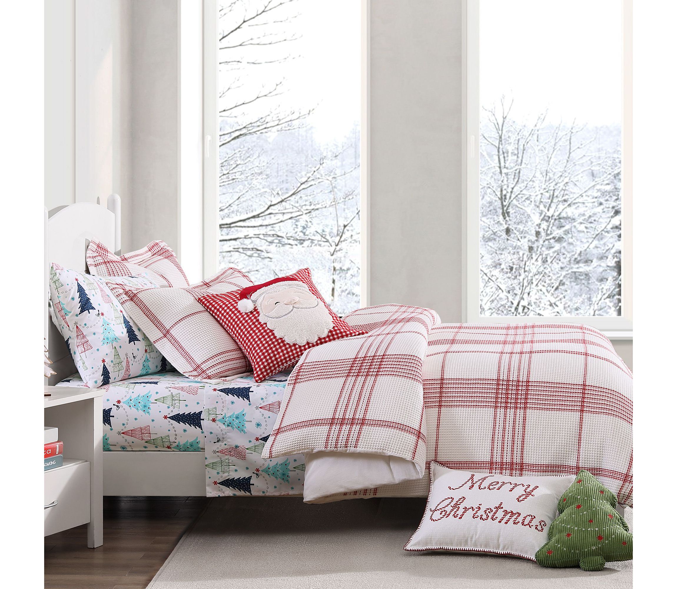 Peppermint Plaid Comforter Set