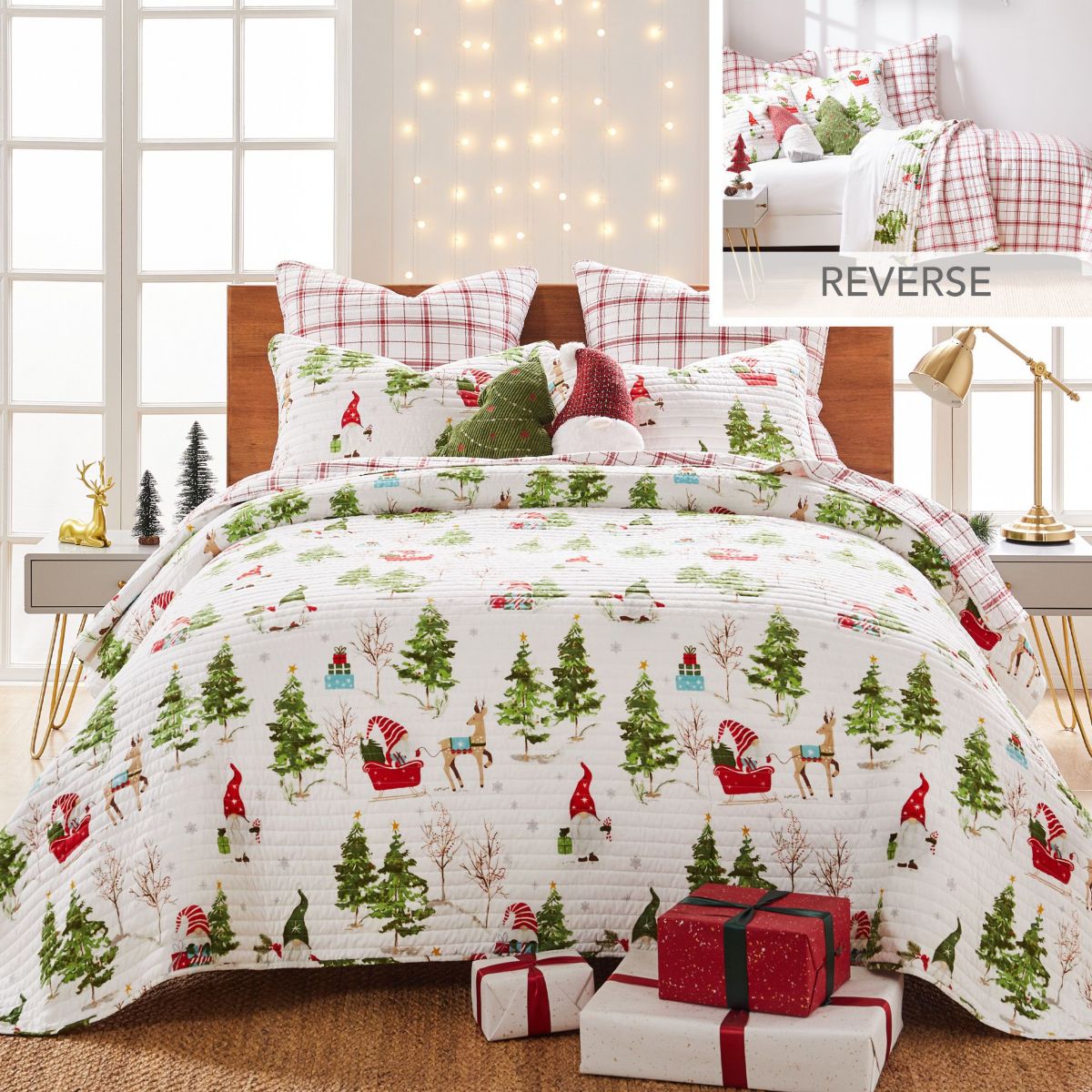 Gnome Forest Quilt Set