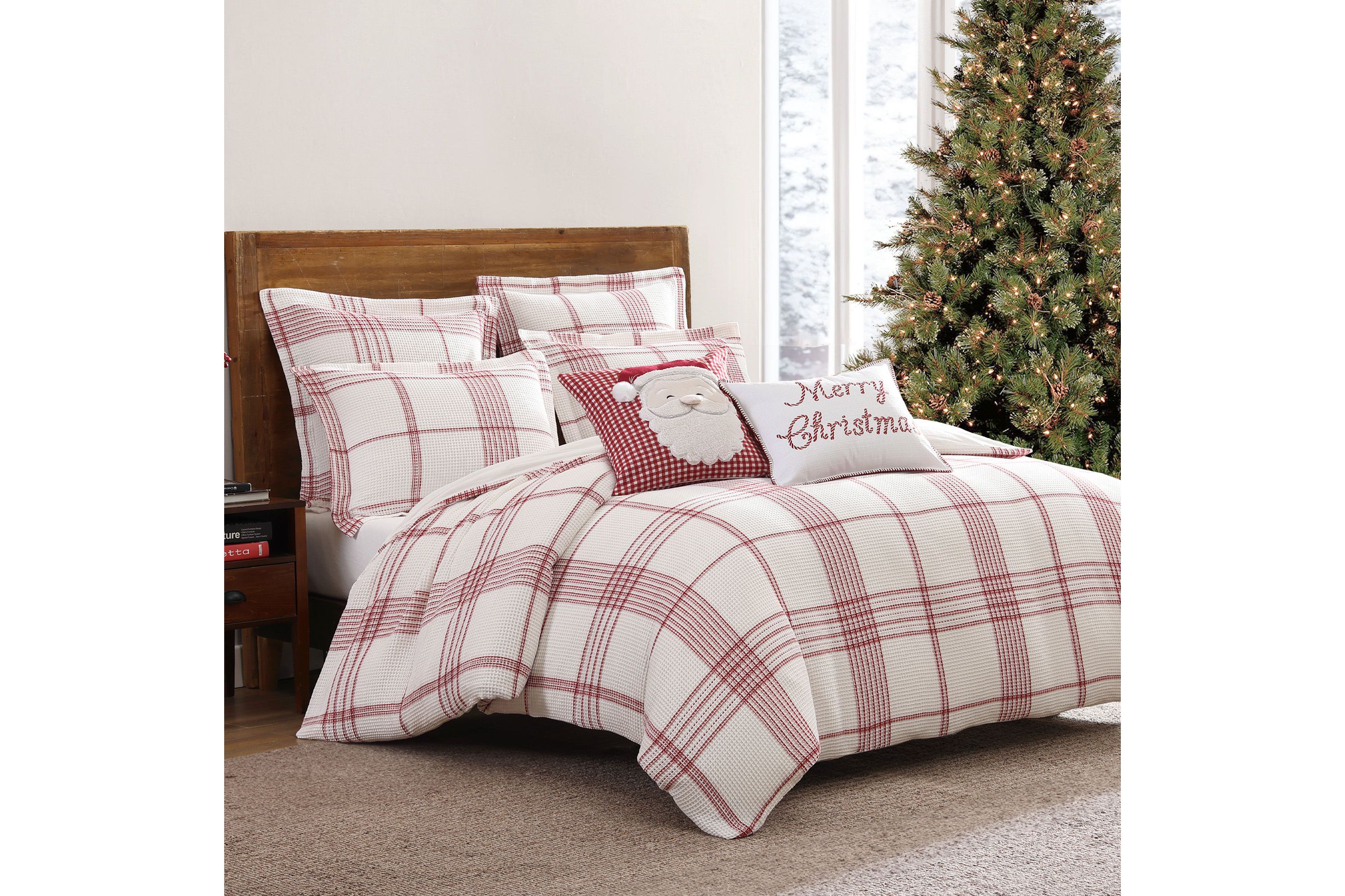 Peppermint Plaid Duvet Cover Set