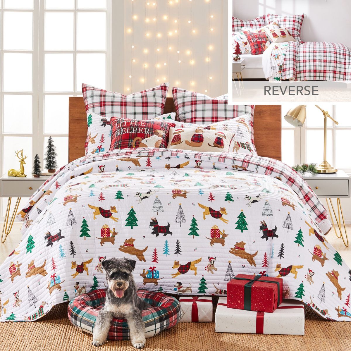 Jingle Paws Quilt Set