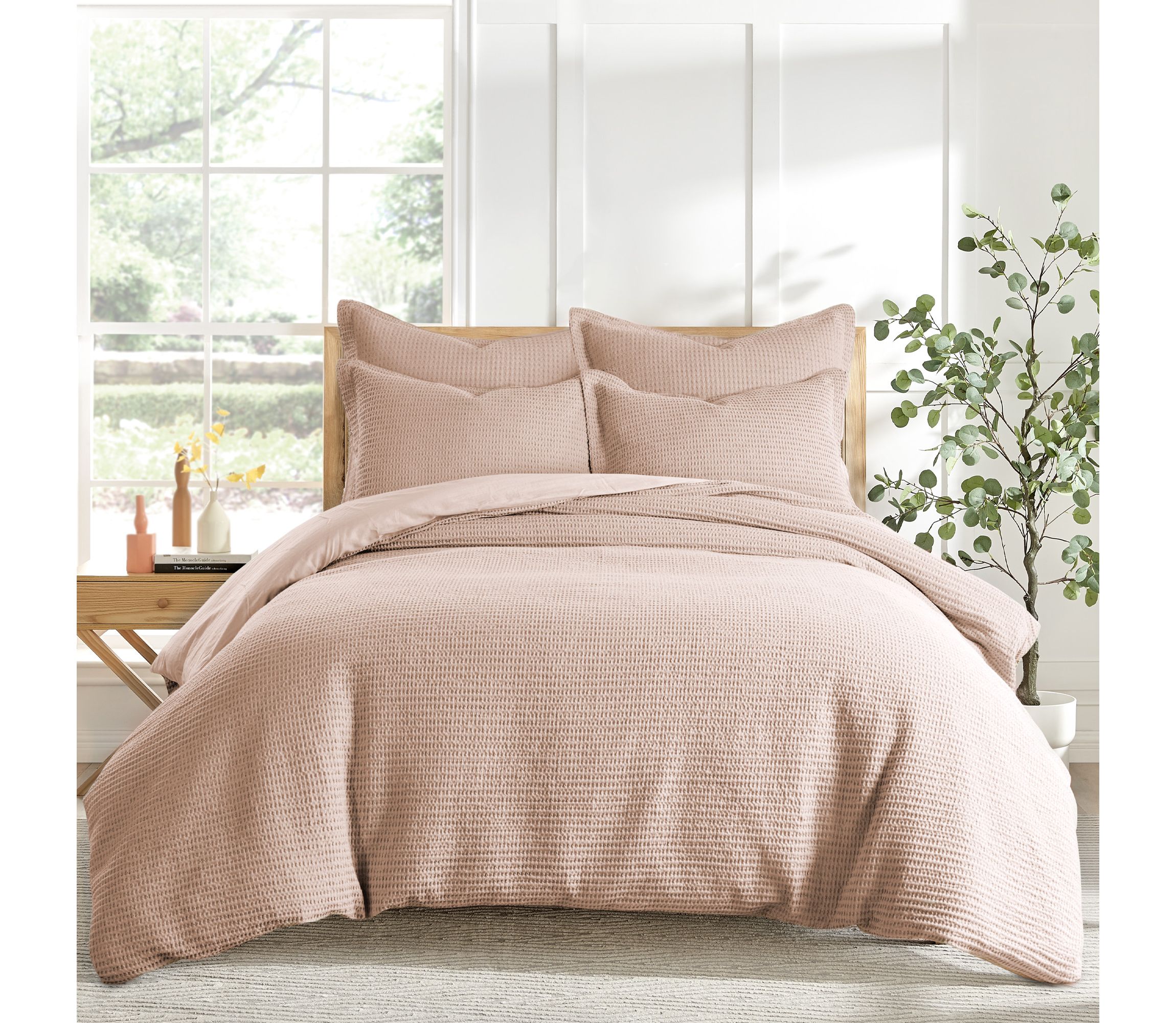Cloud Waffle Cocoa Duvet Set