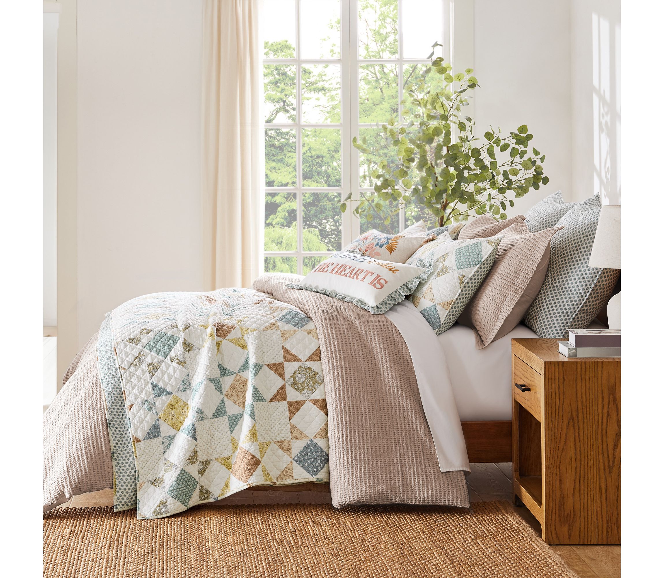 Cloud Waffle Cocoa Duvet Set