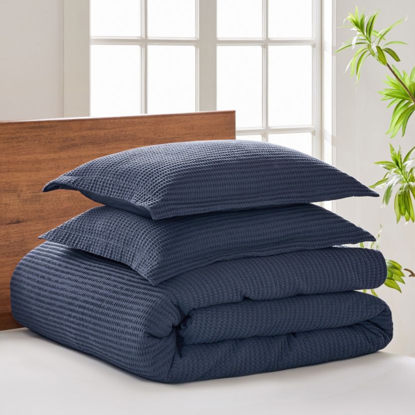 Cloud Waffle Duvet Set