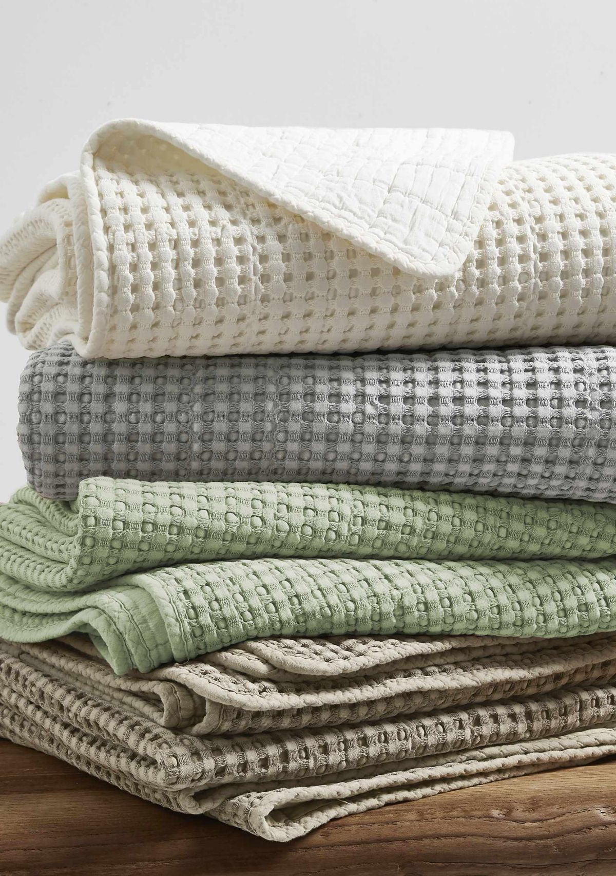 Mills Waffle Full Bedspread Set