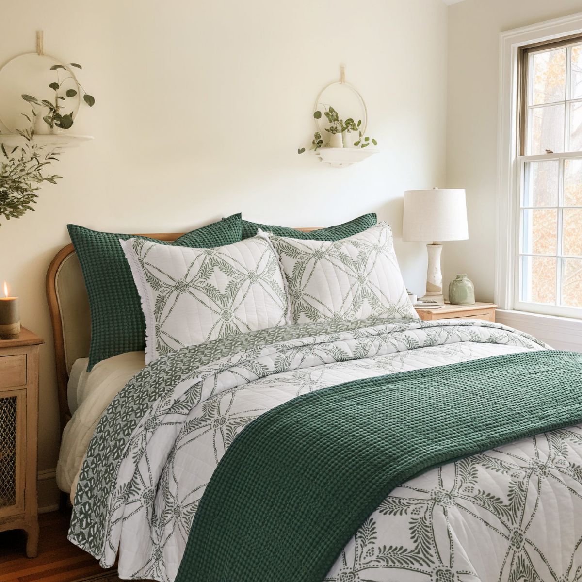Kemala Sage Quilt Set