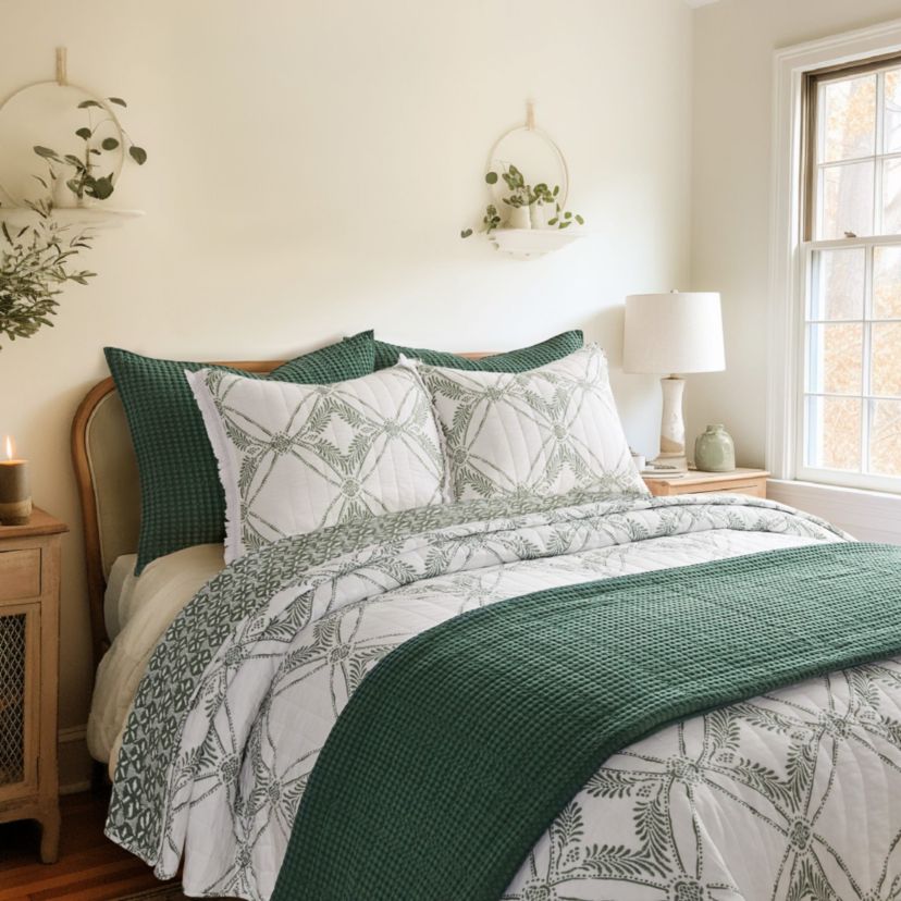 Kemala Sage Quilt Set