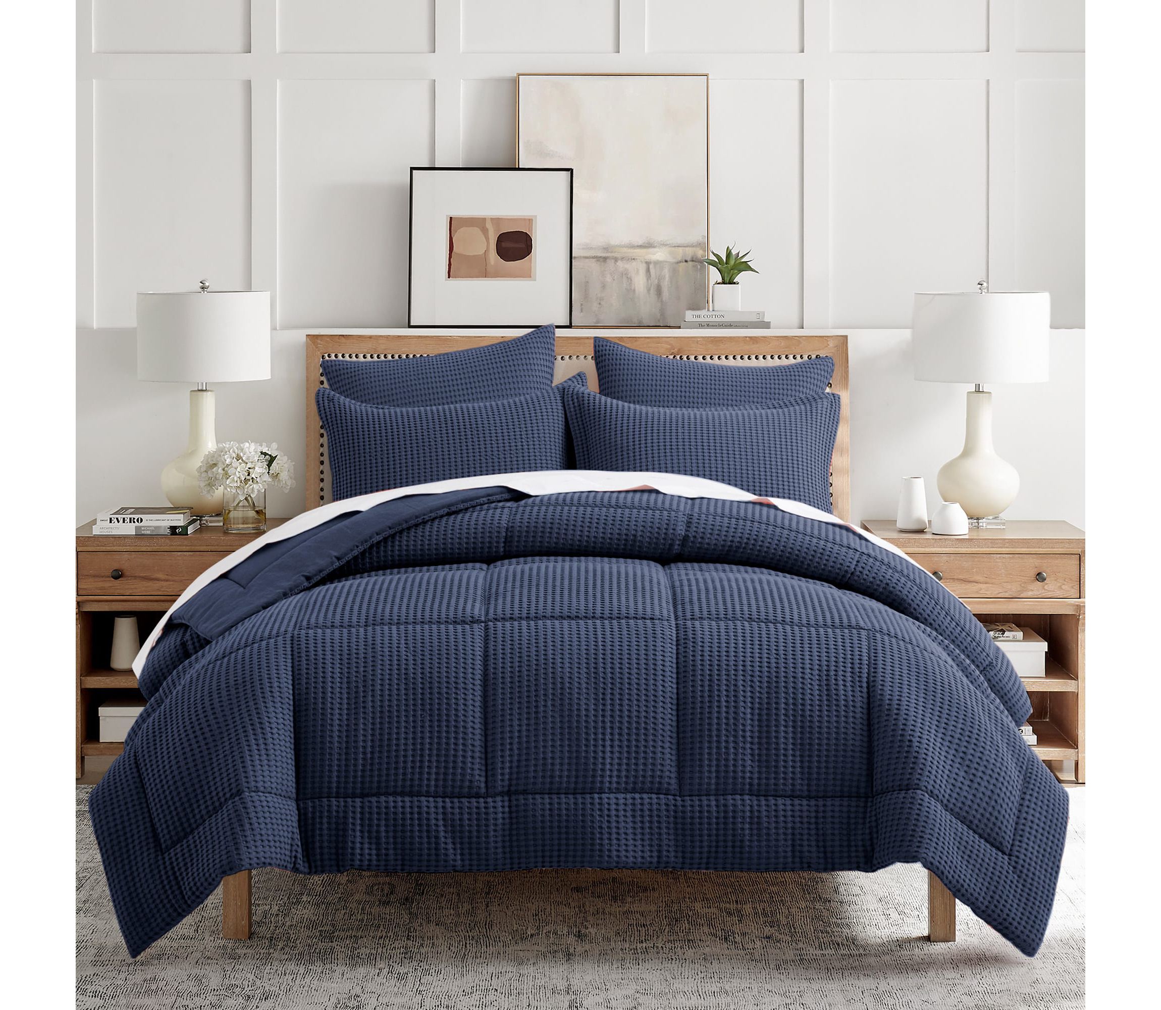 Mills Waffle Adobe Twin Comforter Set