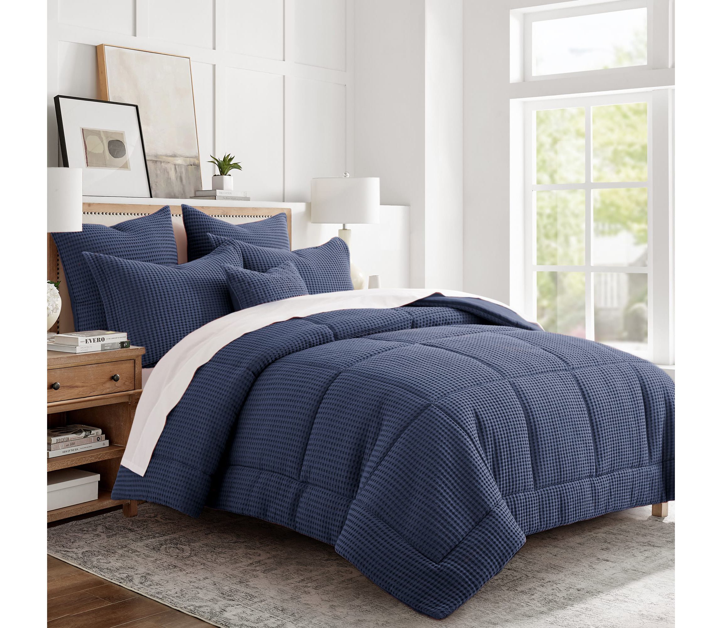 Mills Waffle Adobe Twin Comforter Set