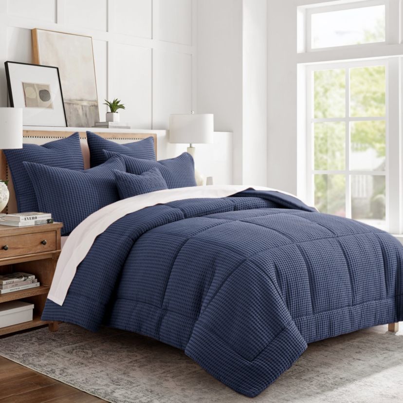 Mills Waffle Adobe Twin Comforter Set
