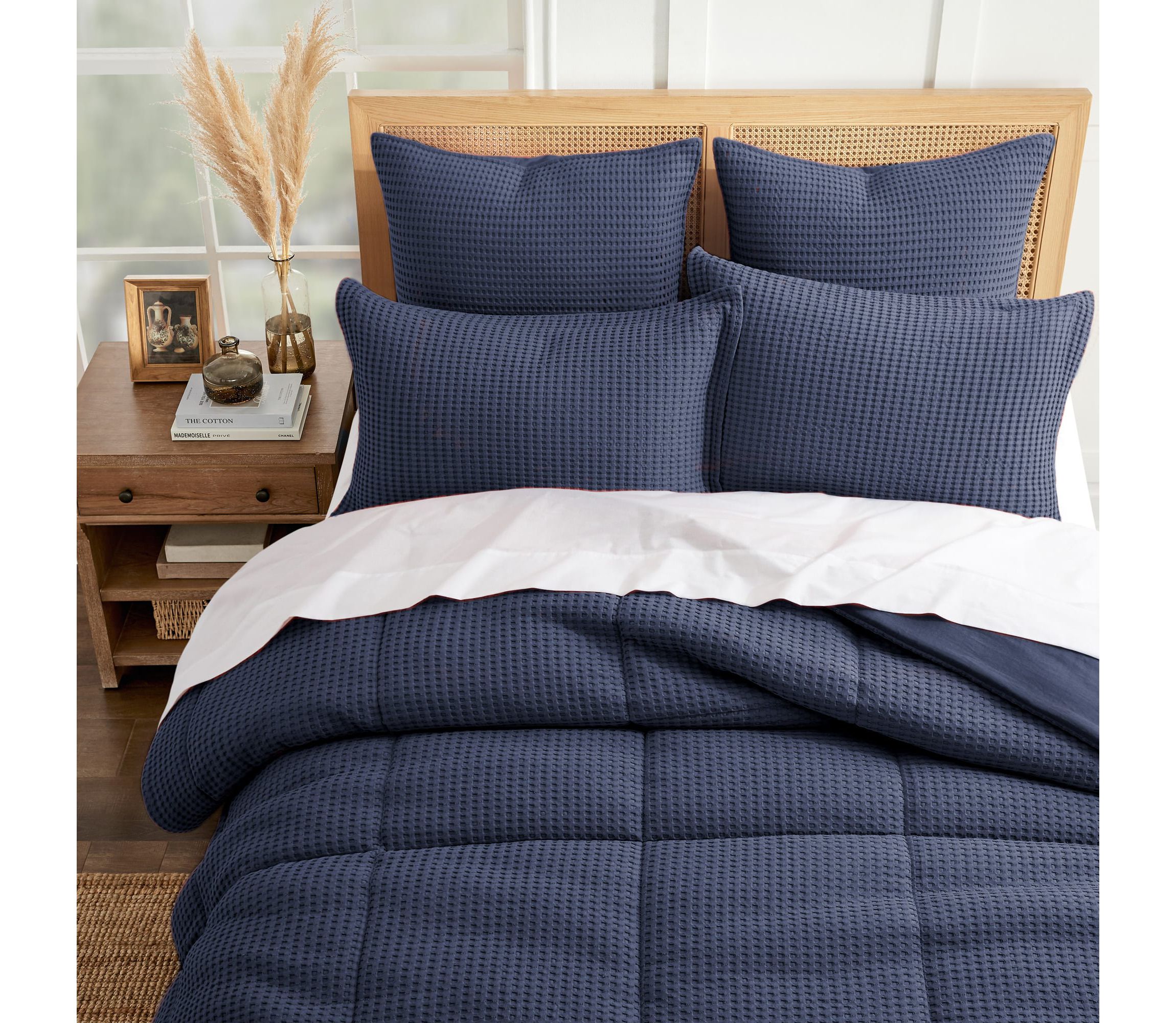 Mills Waffle Adobe Twin Comforter Set
