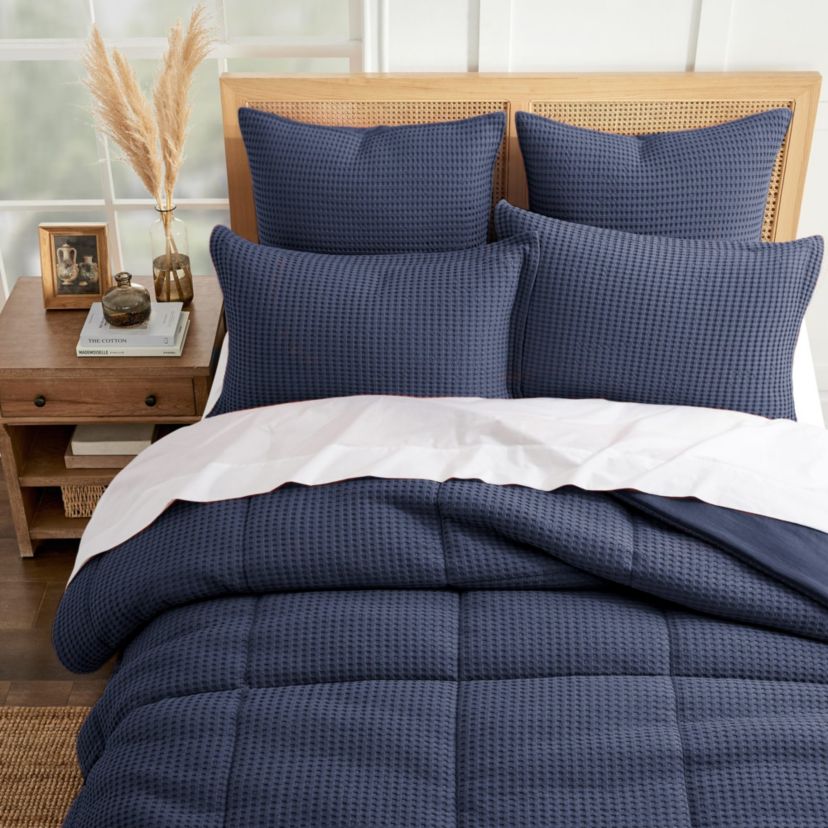 Mills Waffle Adobe Twin Comforter Set