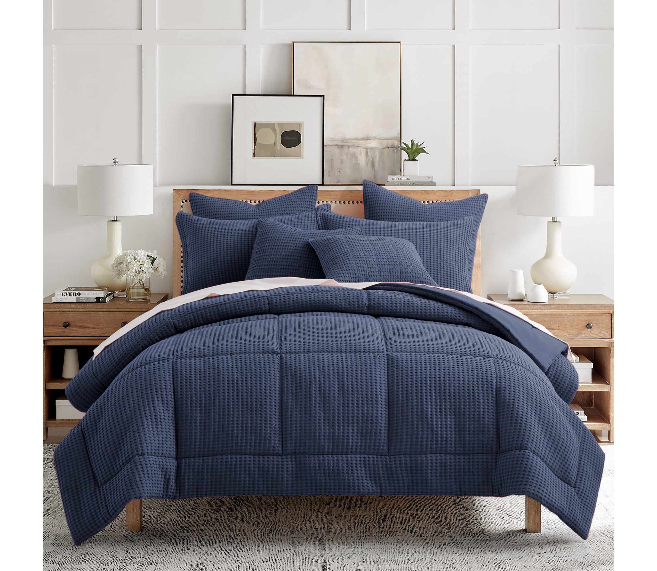 Mills Waffle Adobe Twin Comforter Set