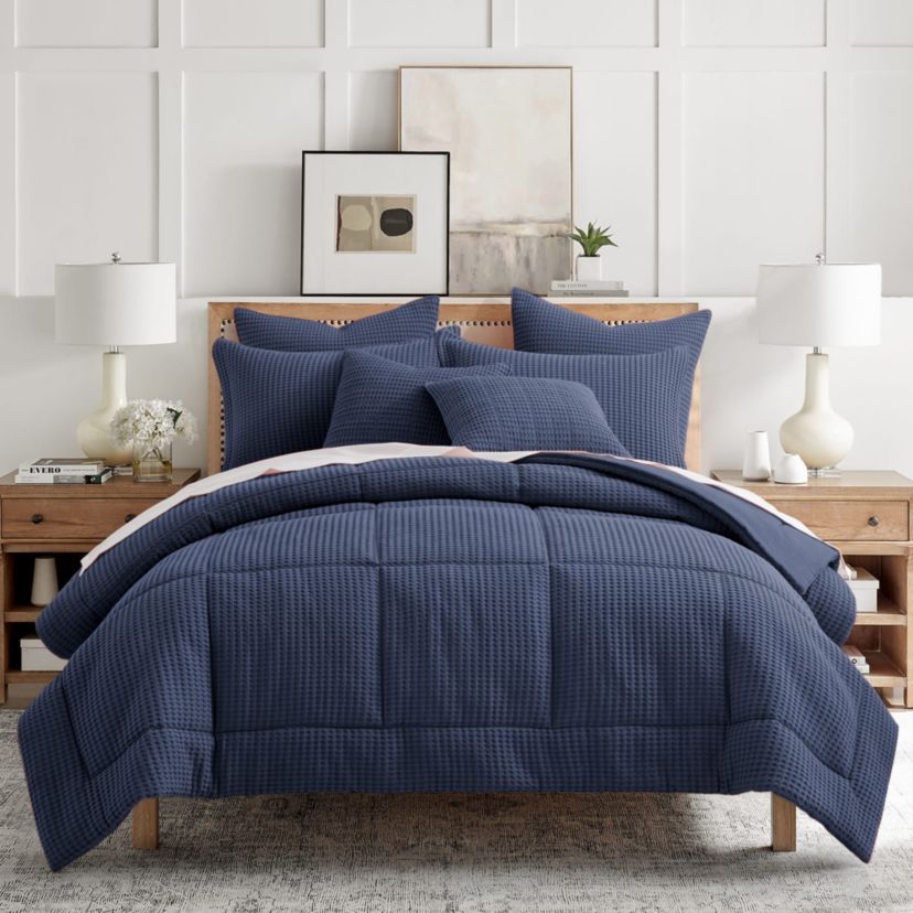 Mills Waffle Adobe Twin Comforter Set