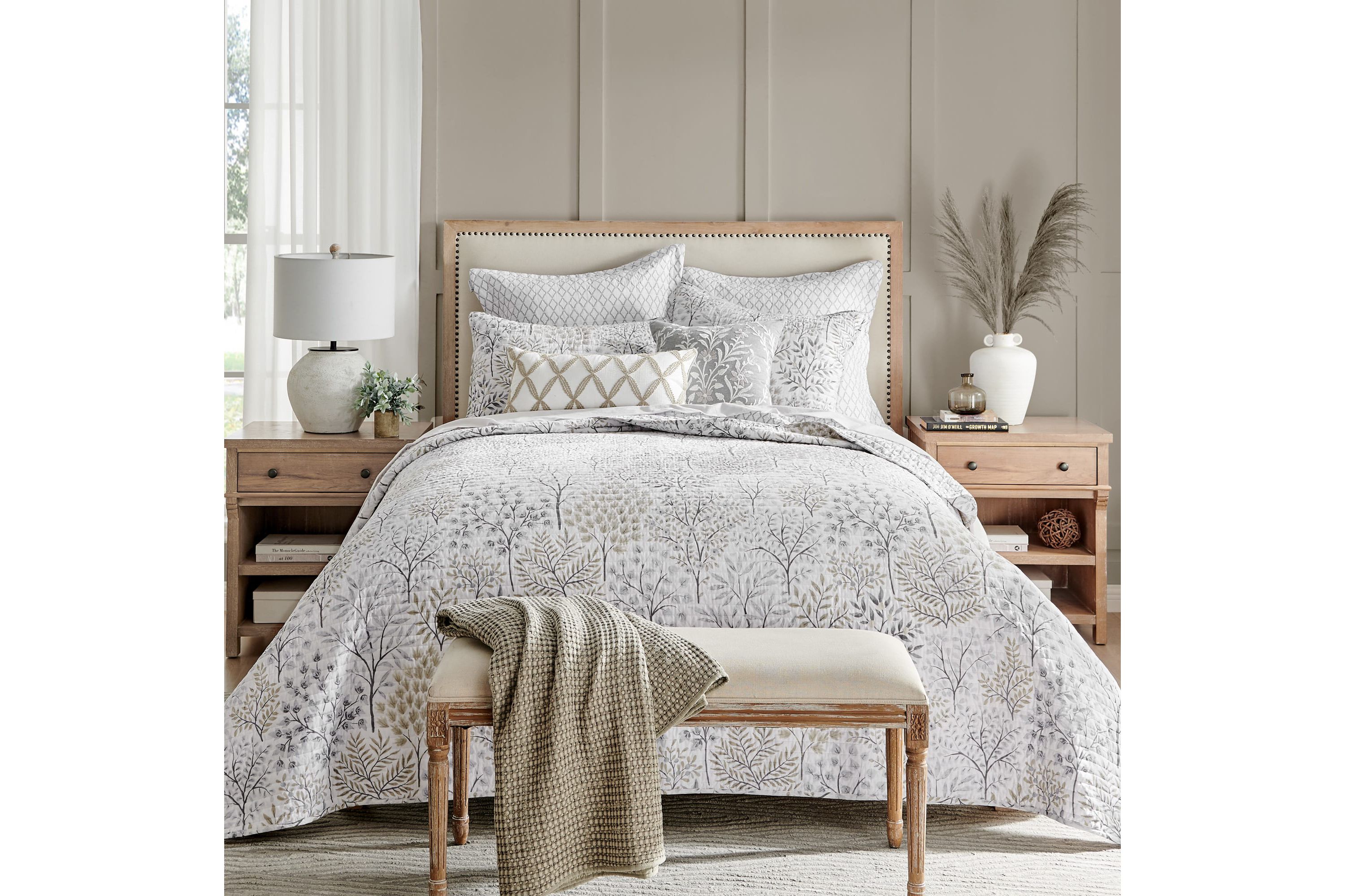 English Forest Natural Quilt Set