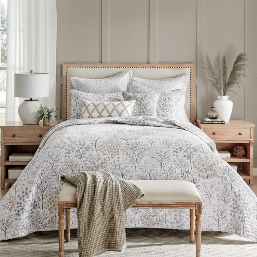 English Forest Natural Quilt Set