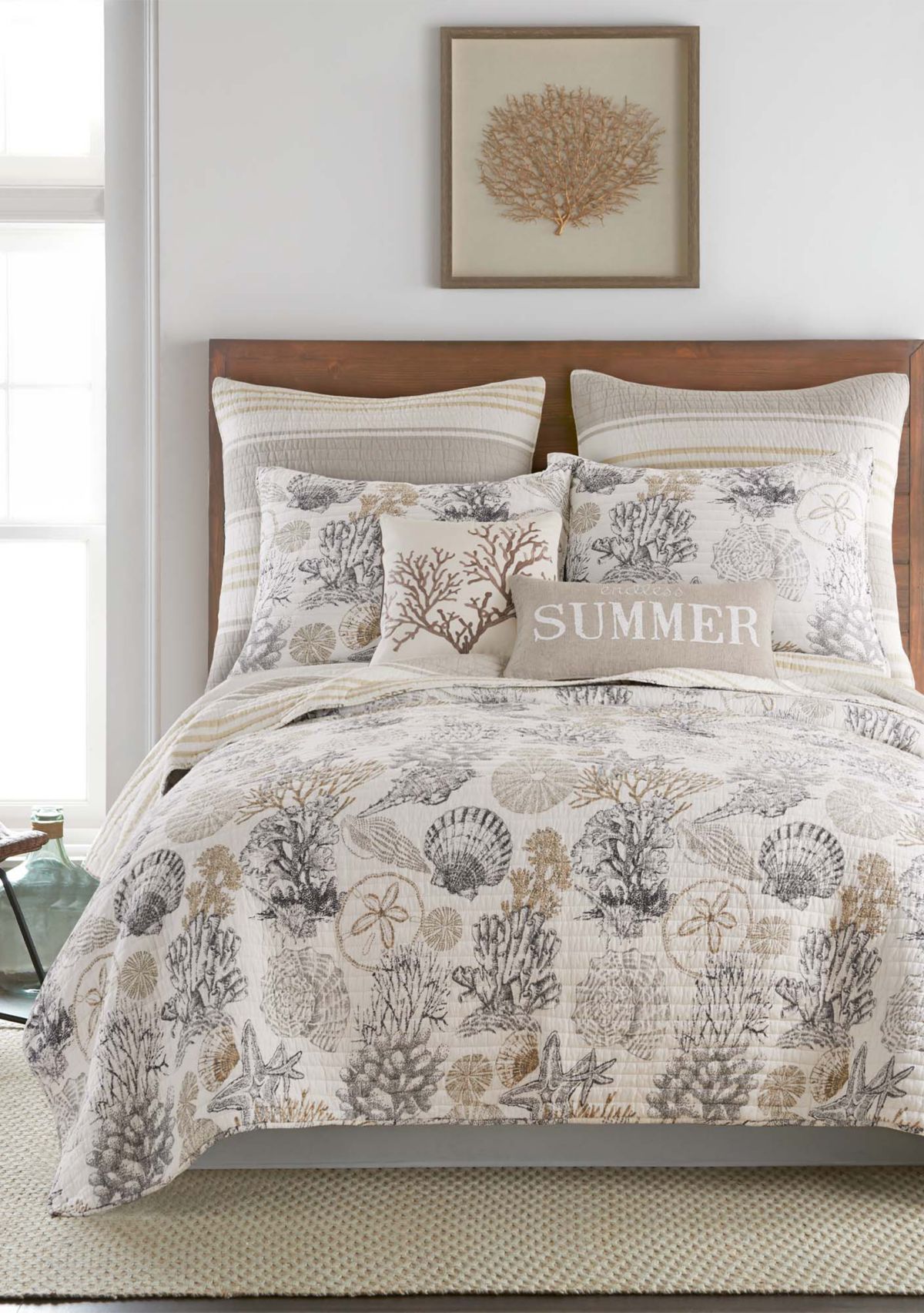 Caspian Sea Reversible Quilt Set