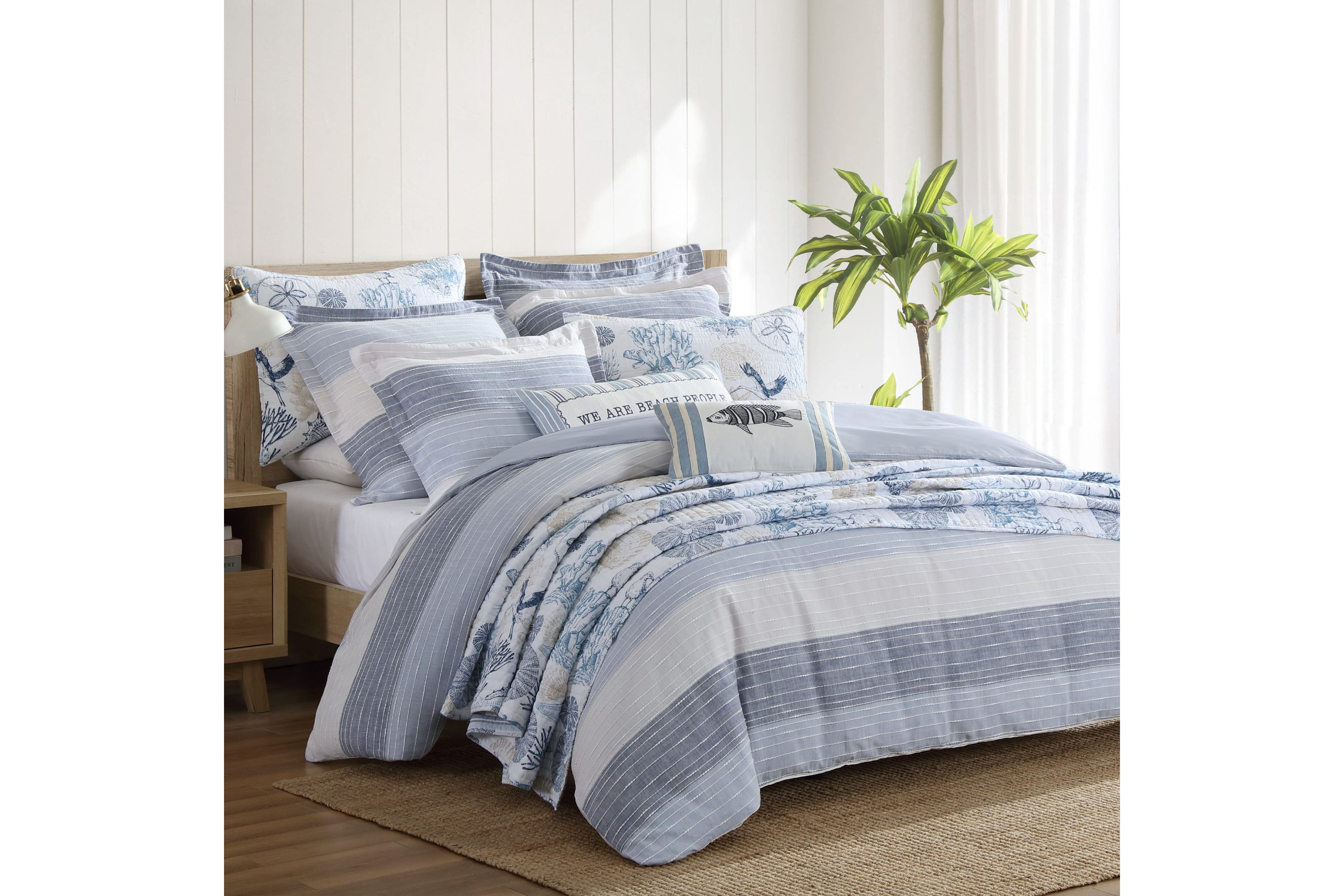 Sand Stripes Natural Duvet Set
