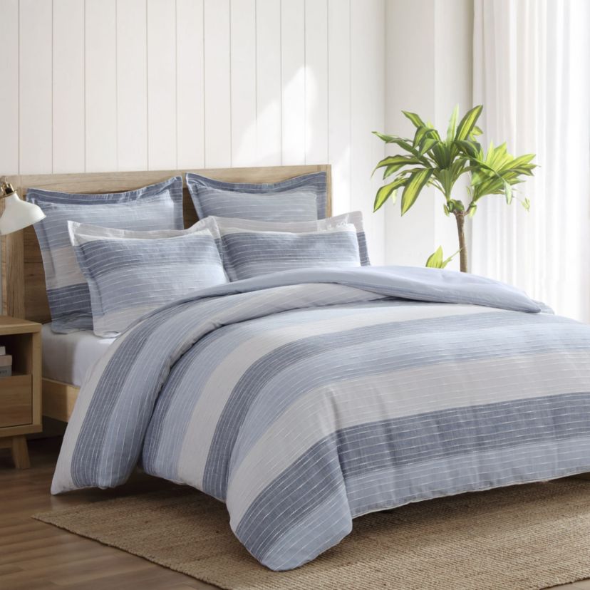 Sand Stripes Natural Duvet Set