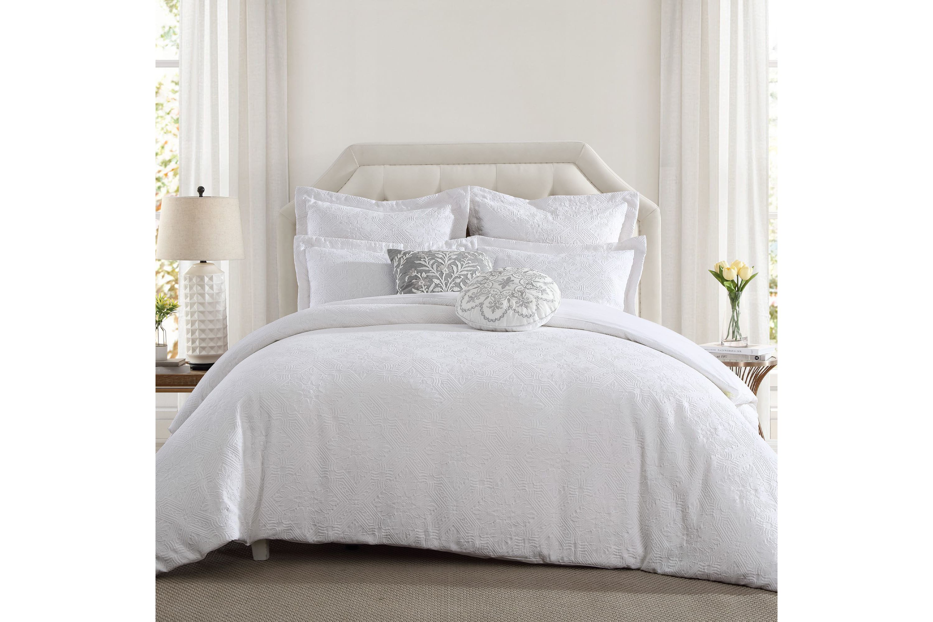 Matalasse Bright White Full/Queen Duvet Set