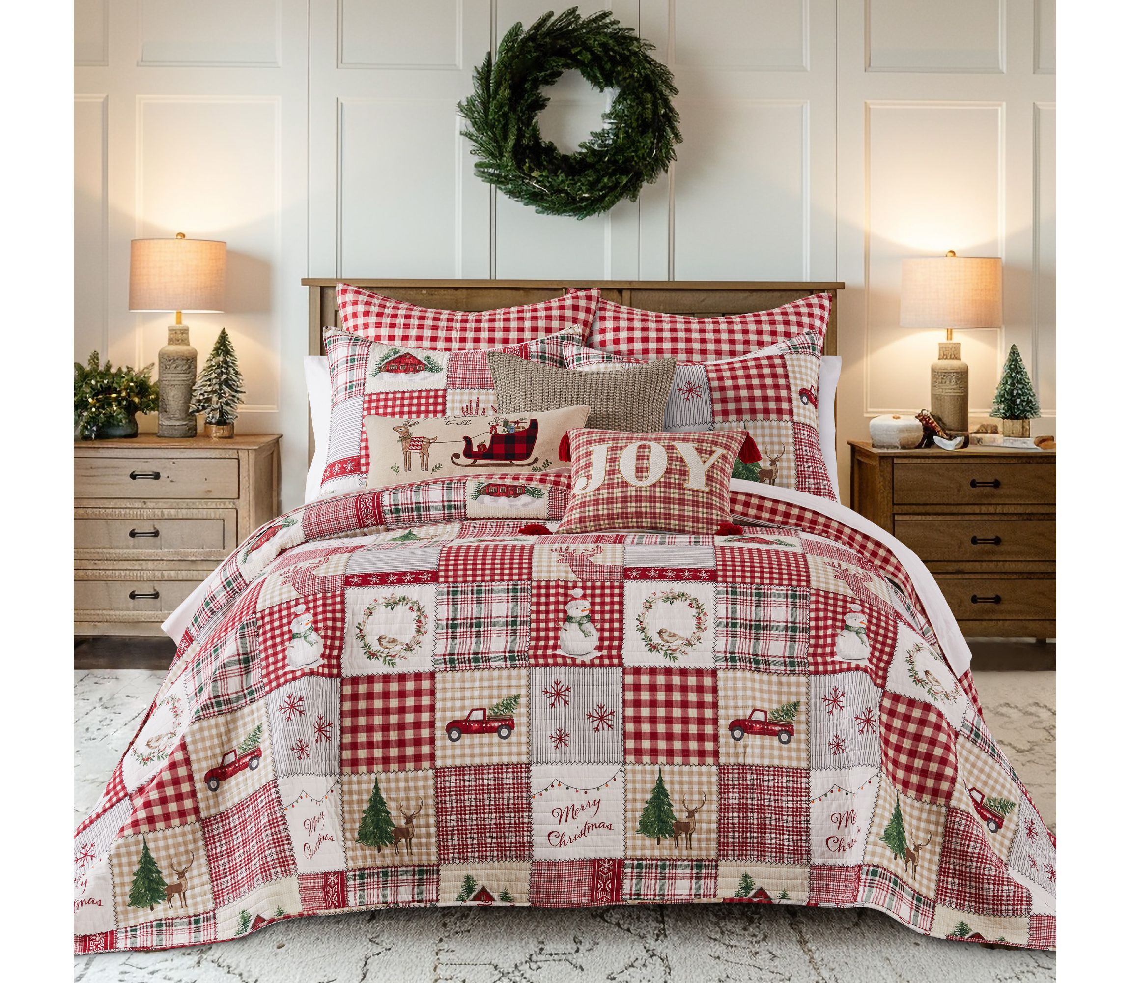 Home For Christmas Bedspread Set