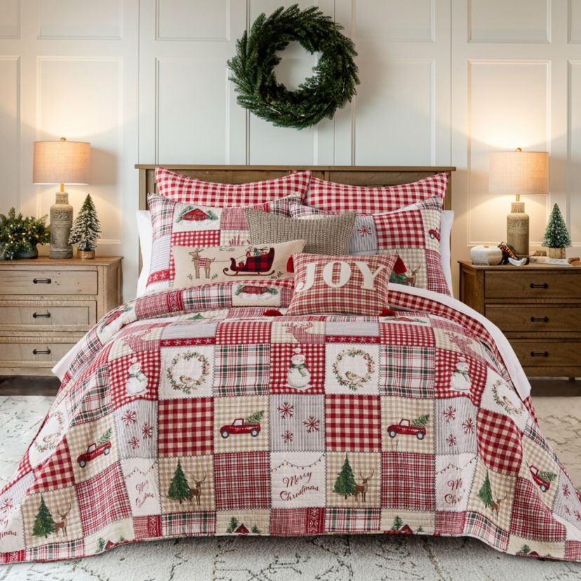 Home For Christmas Bedspread Set