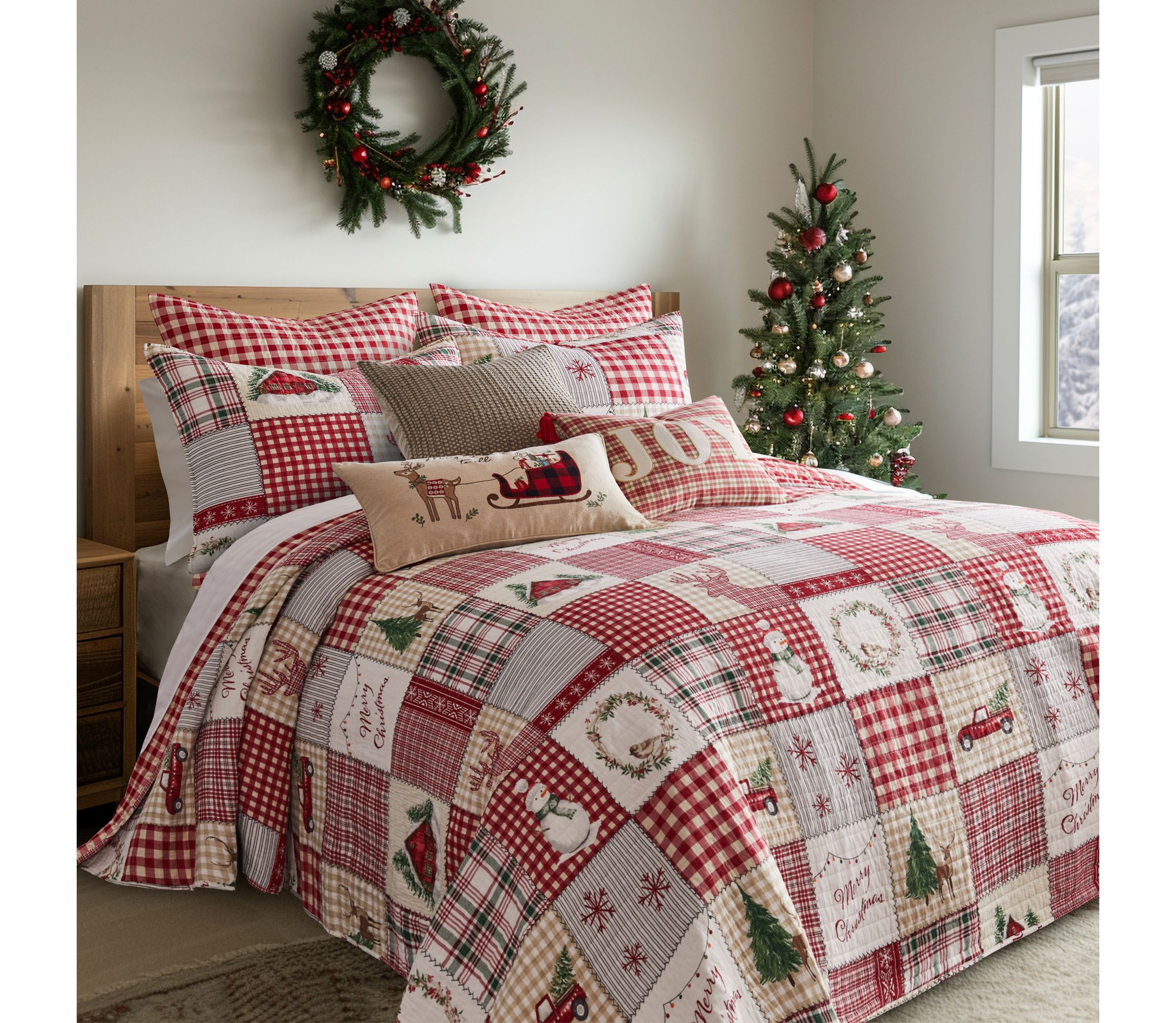 Home For Christmas Bedspread Set