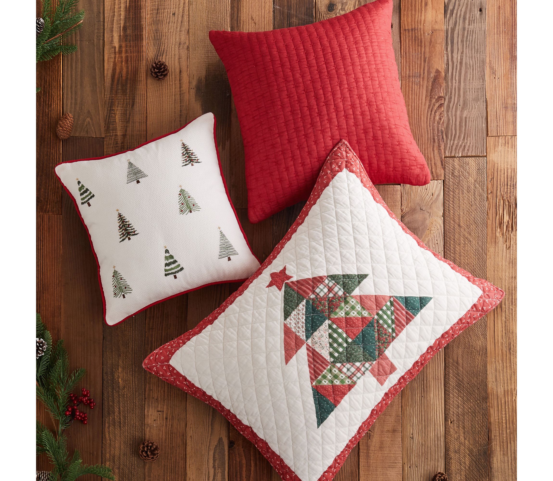 Patchwork Pine Quilt Set