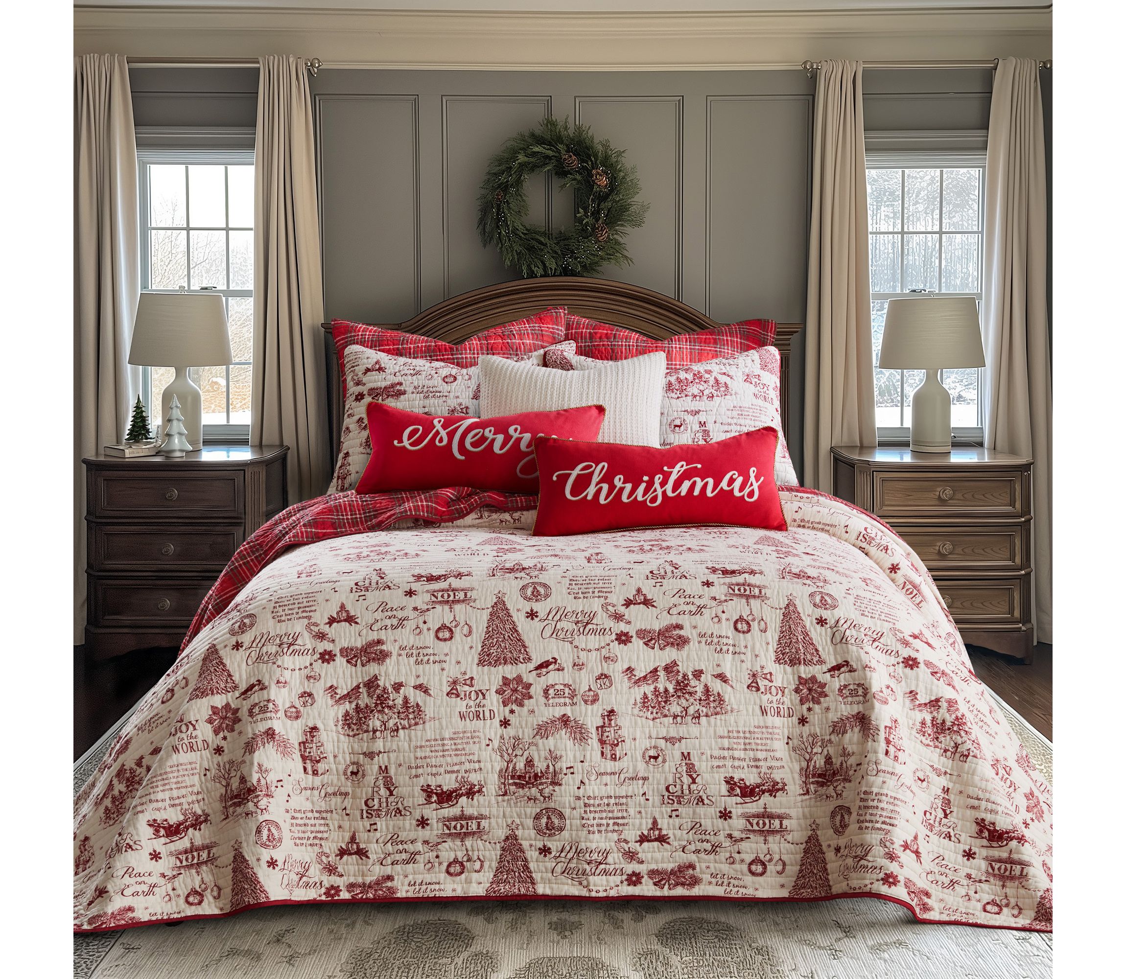 Yuletide Bedspread Set