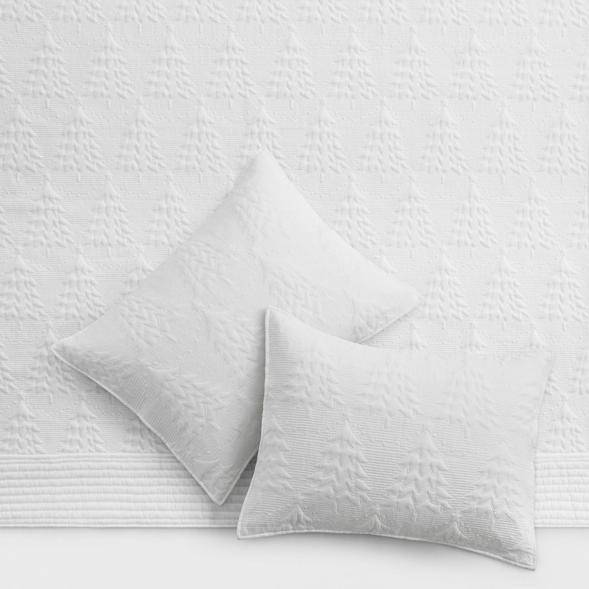 O Christmas Tree White Bedspread Set
