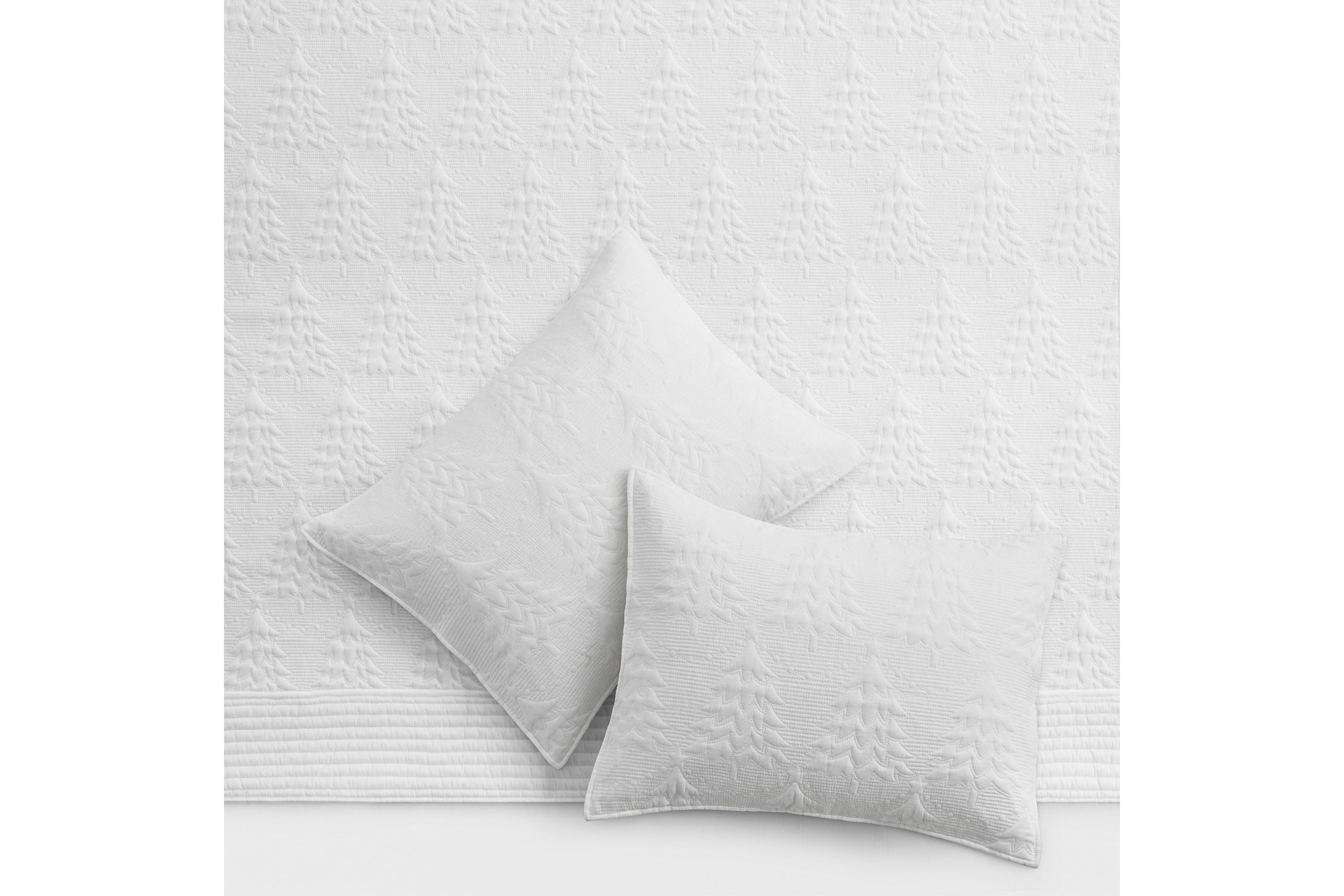O Christmas Tree White Bedspread Set