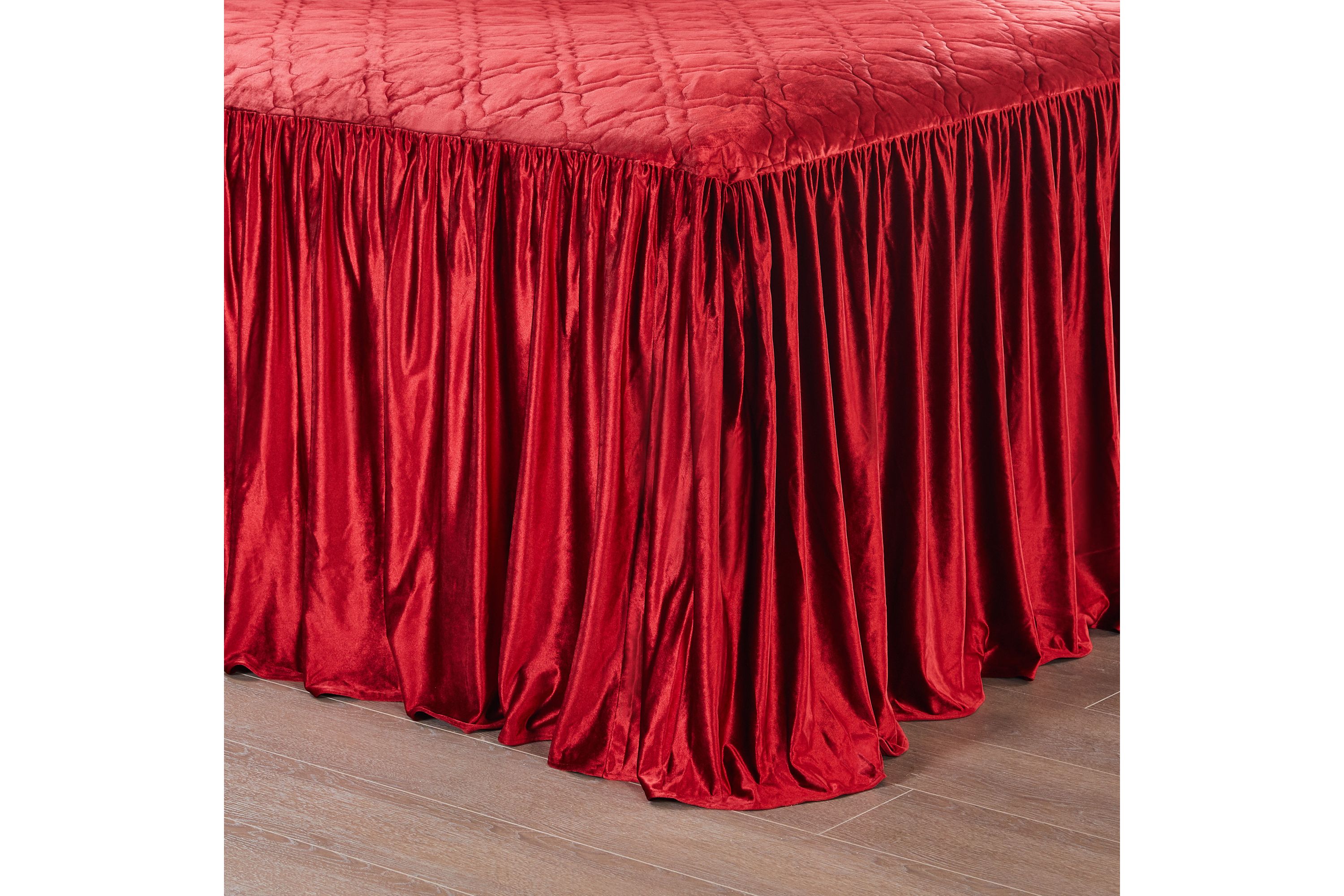Caserta Velvet Red Bedspread