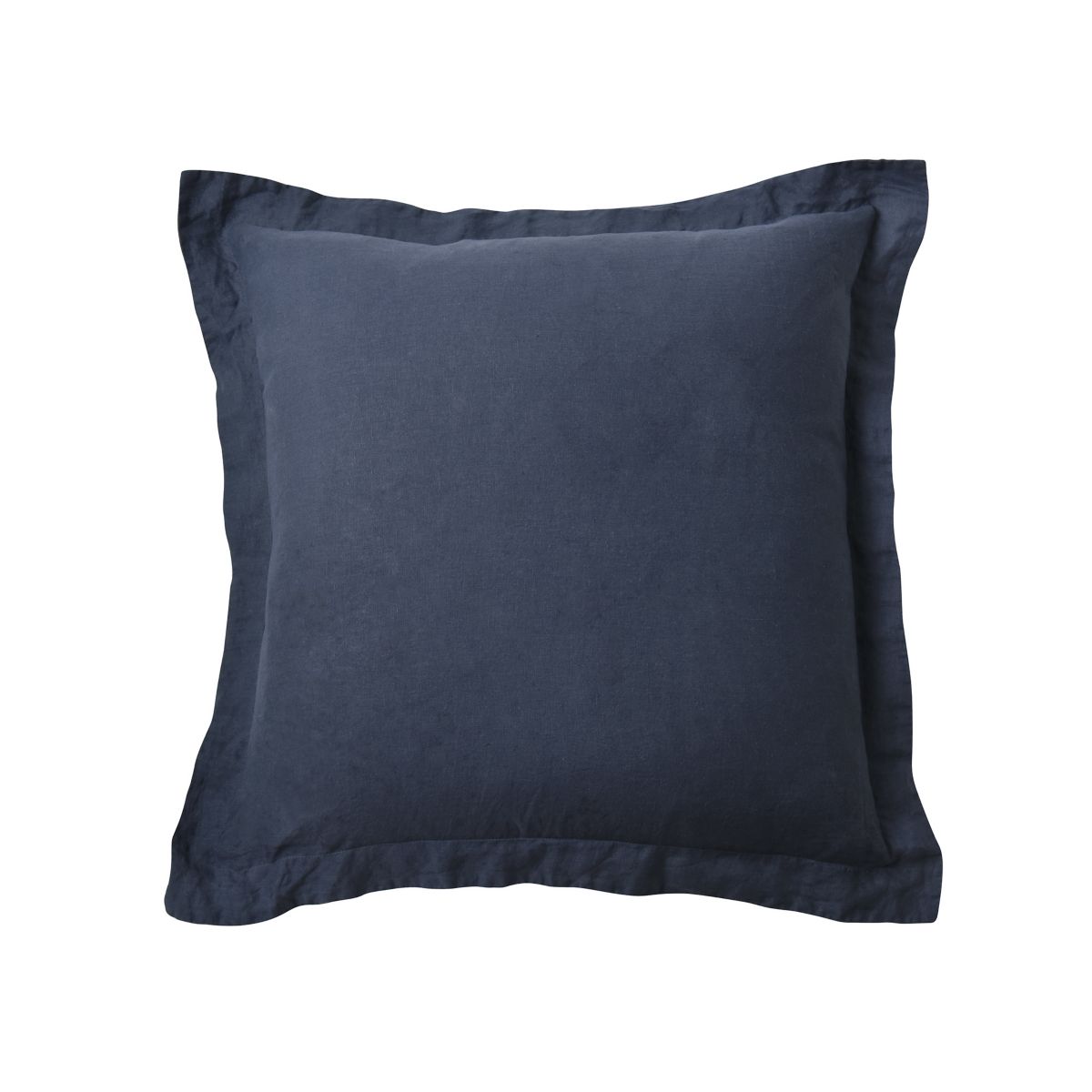 Washed Linen Sham with Flange
