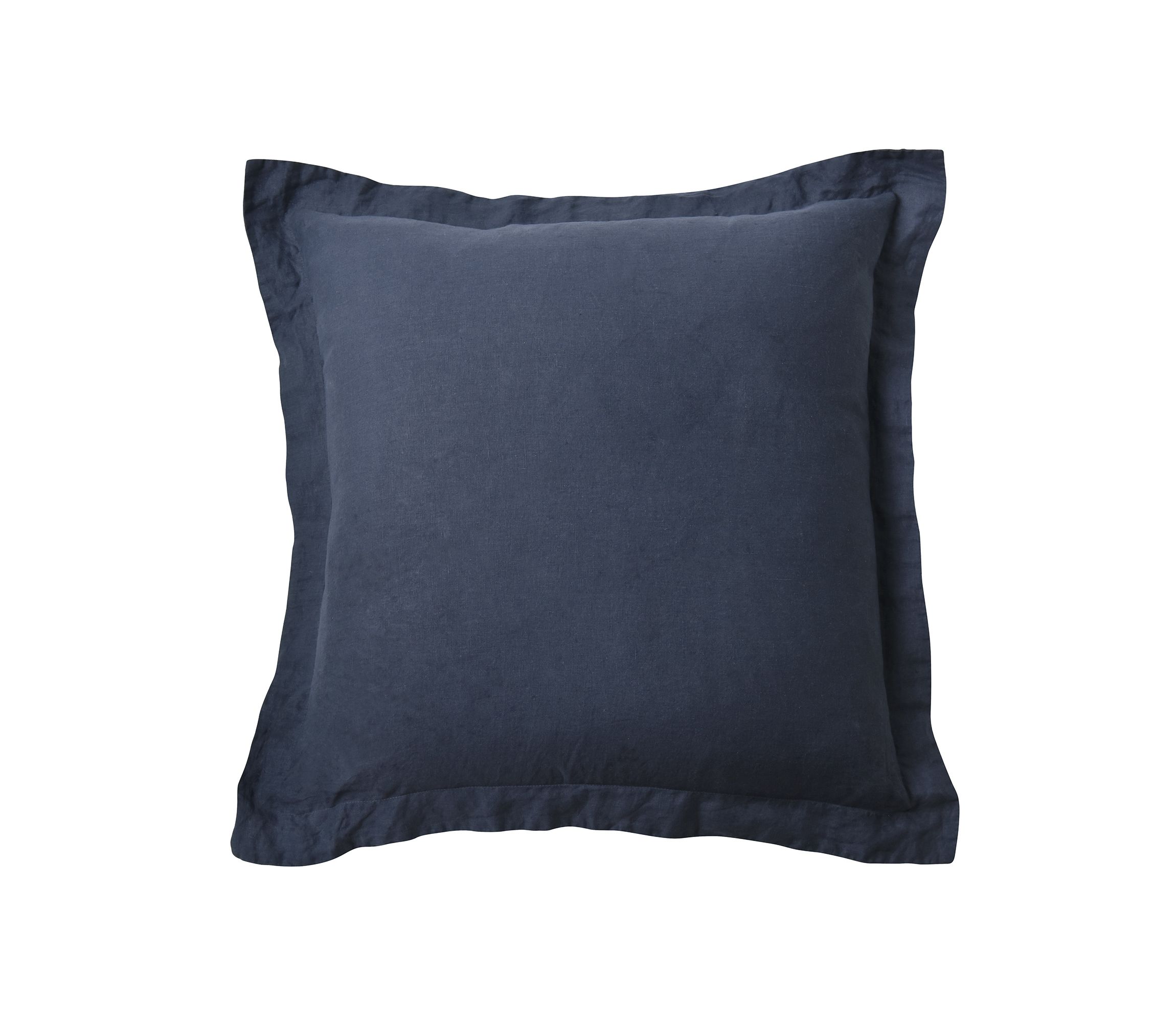 Washed Linen Sham with Flange