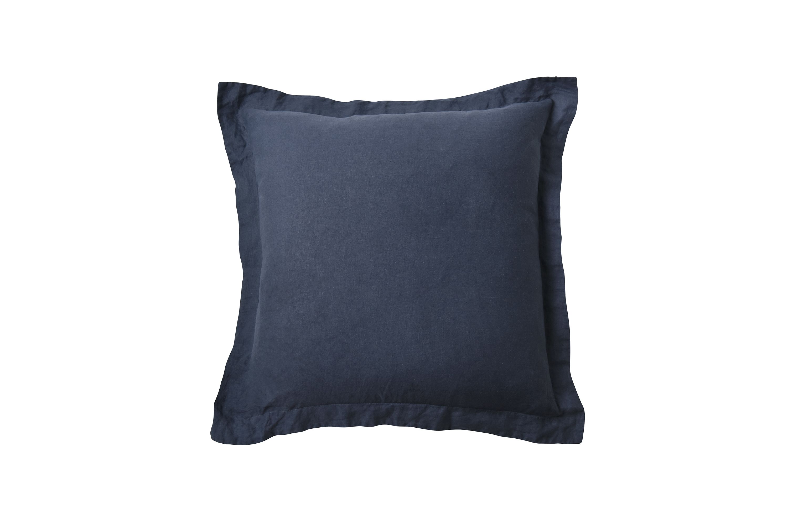 Washed Linen Sham with Flange