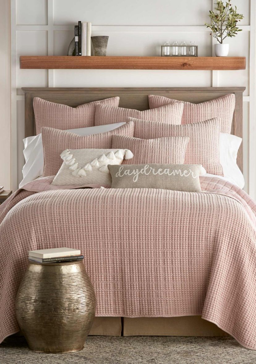 Mills Waffle Square Pillow