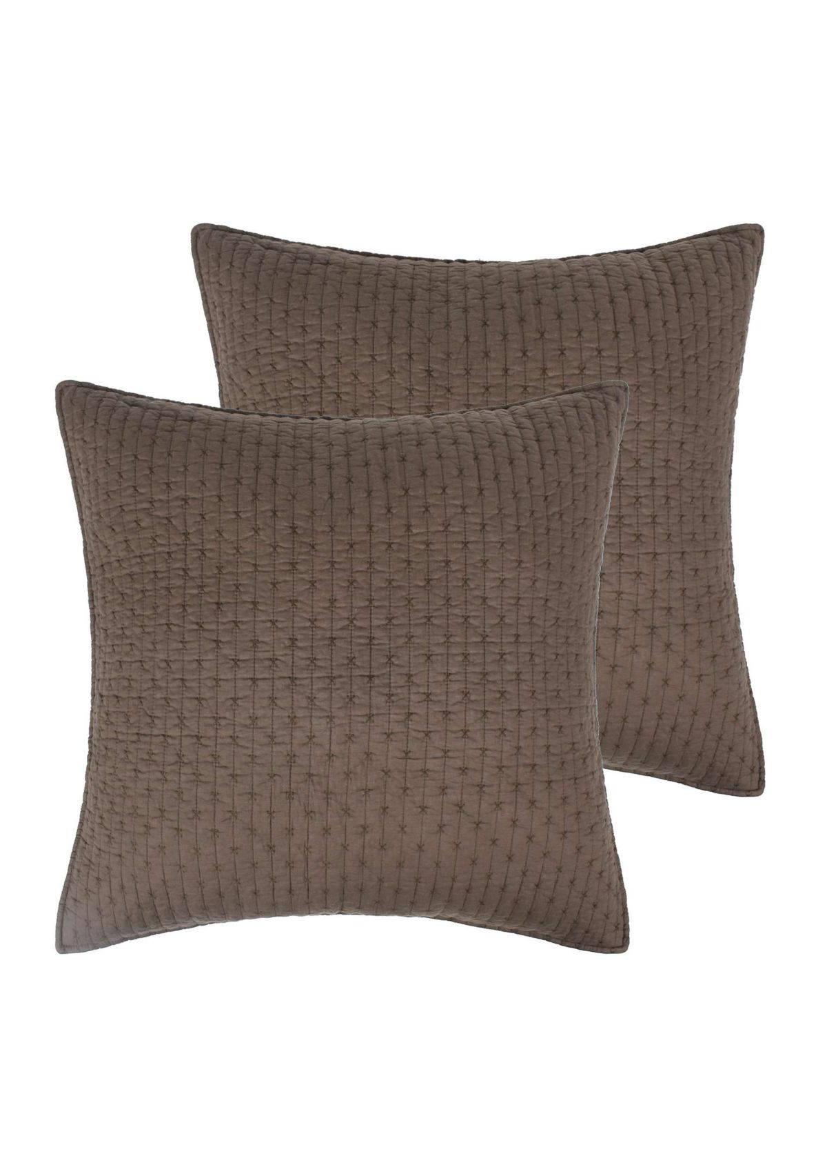 Cross Stitch Euro Sham Set of 2