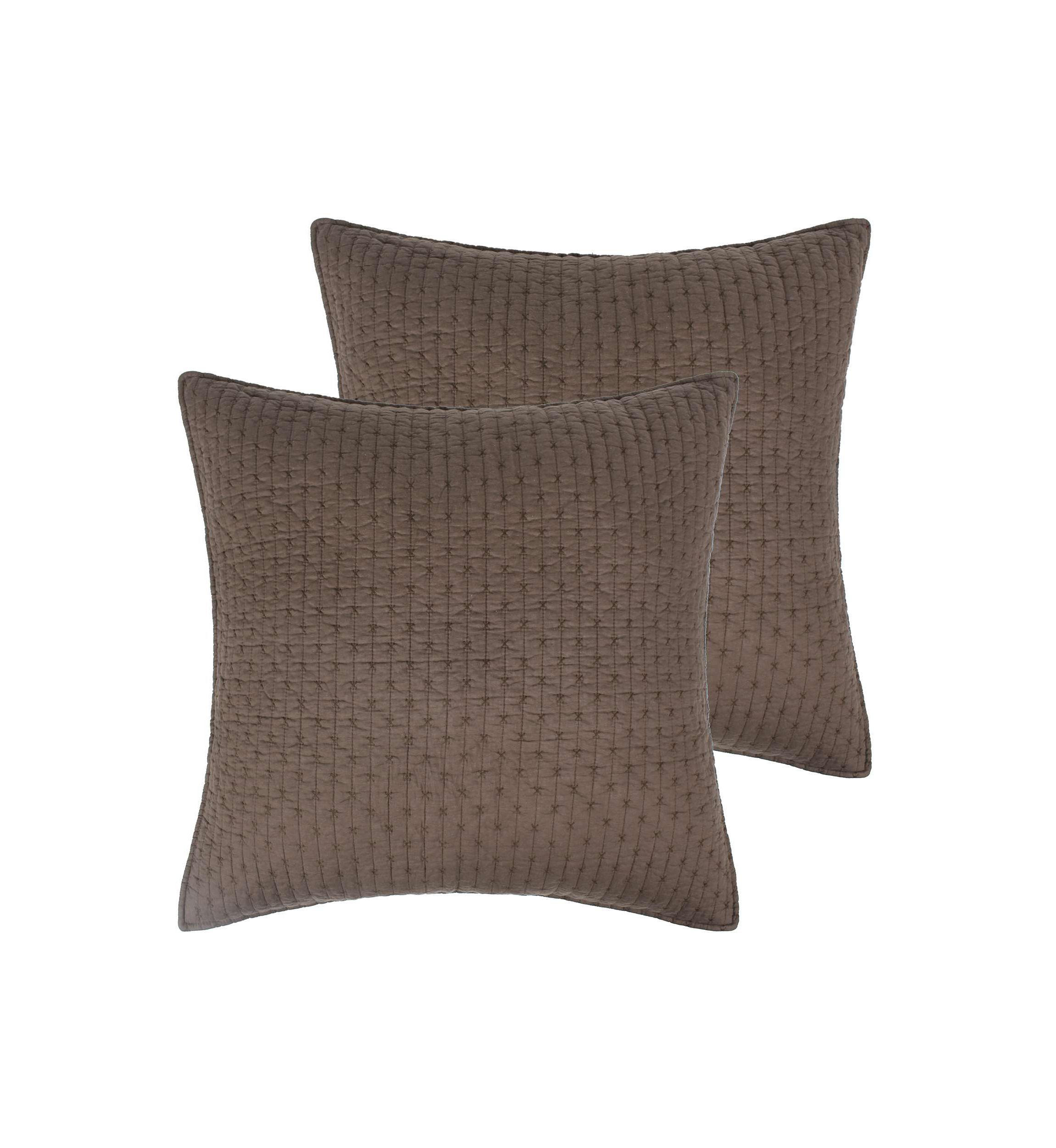 Cross Stitch Euro Sham Set of 2