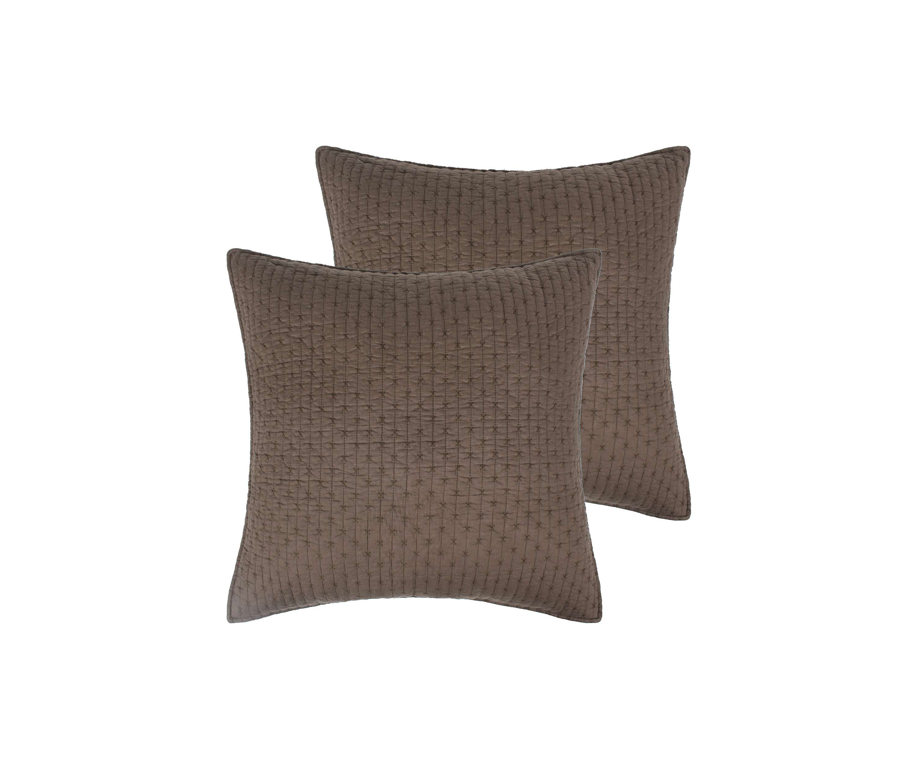 Cross Stitch Euro Sham Set of 2