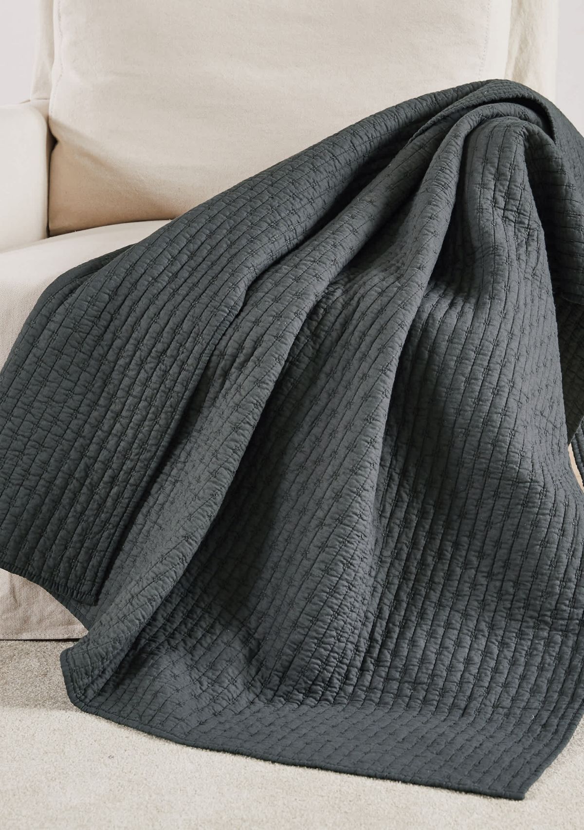 Cross Stitch Quilted Throw